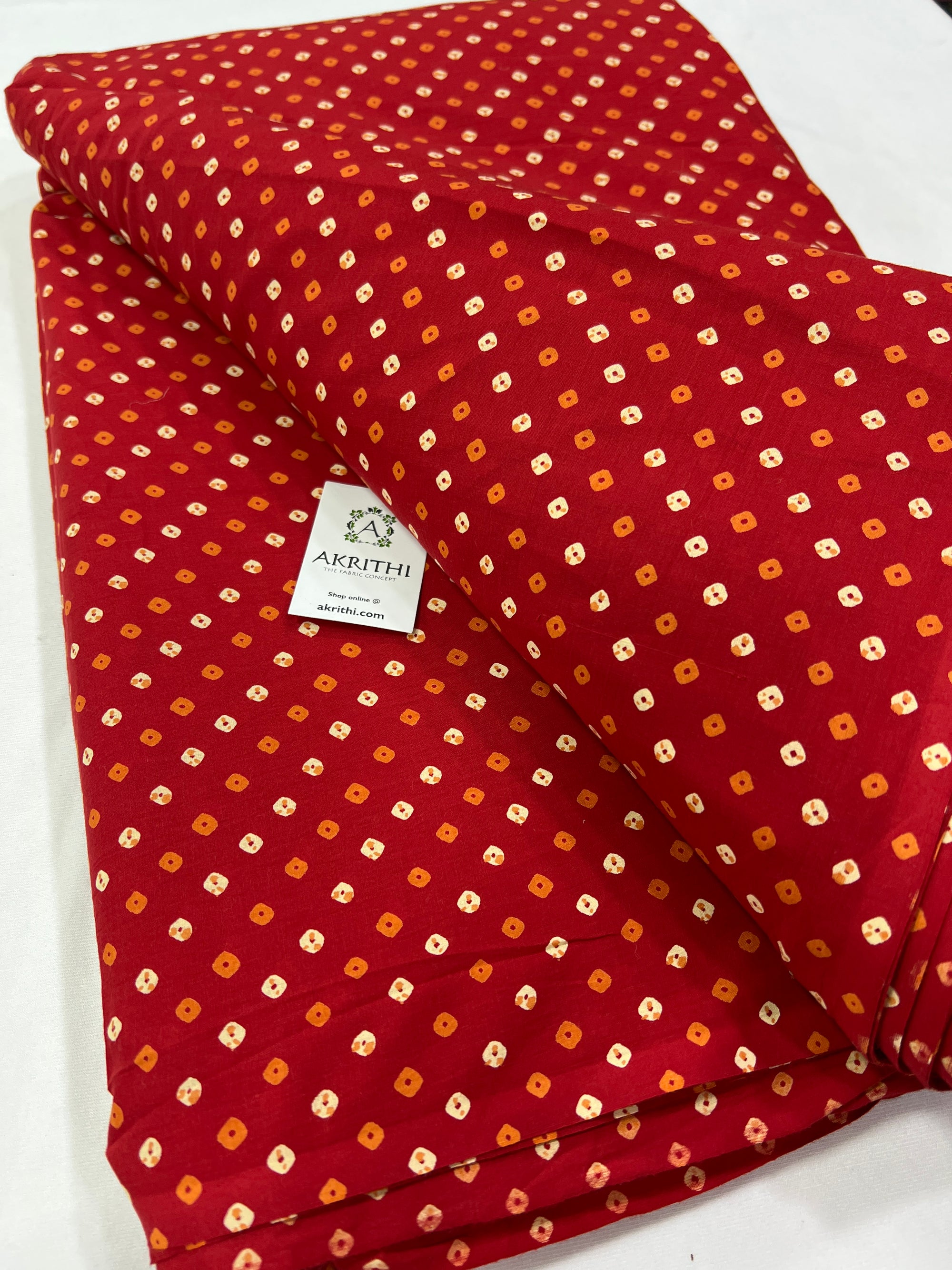 Printed pure cotton fabric