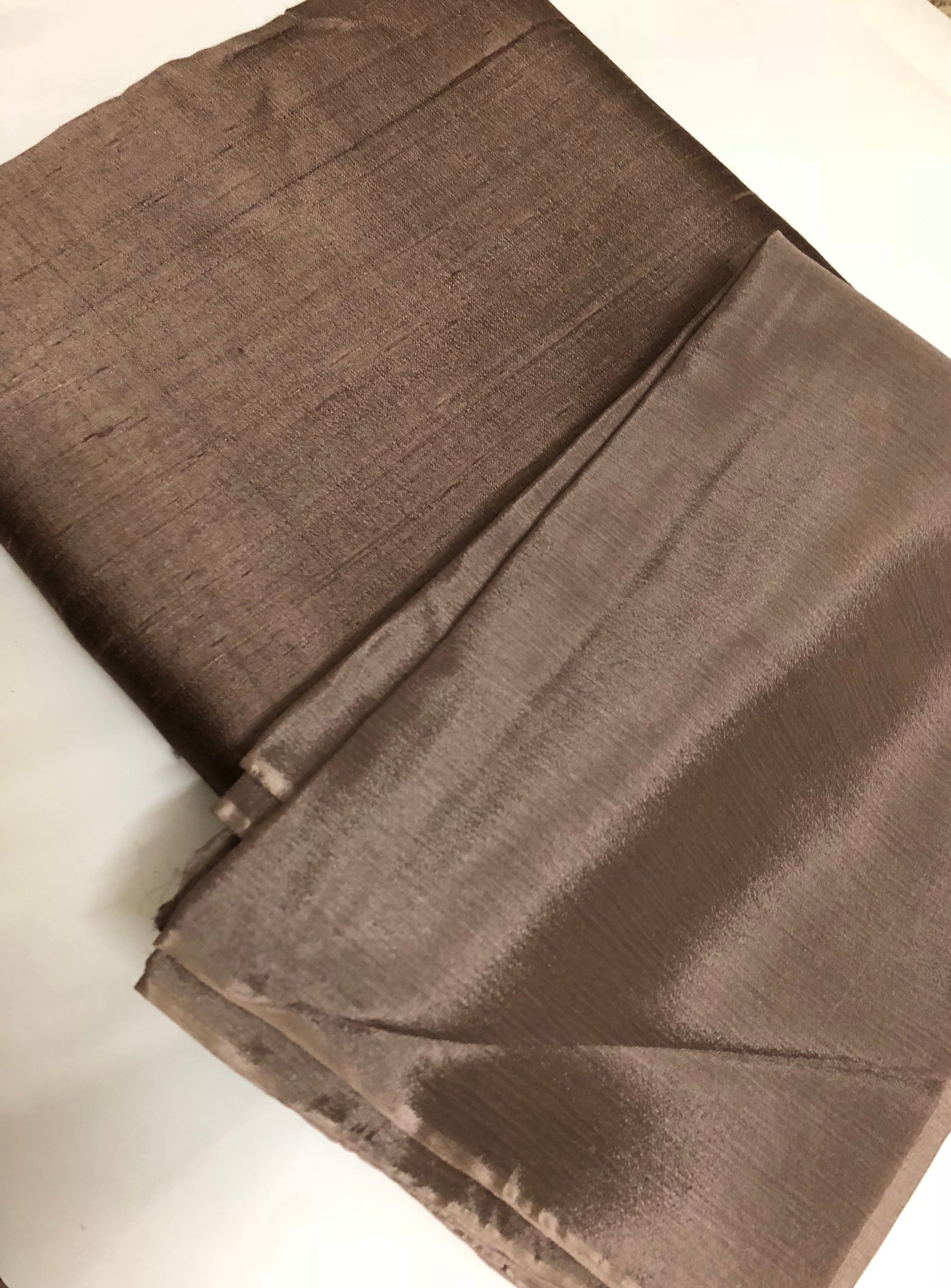 Pure raw silk kurta with chinon dupatta