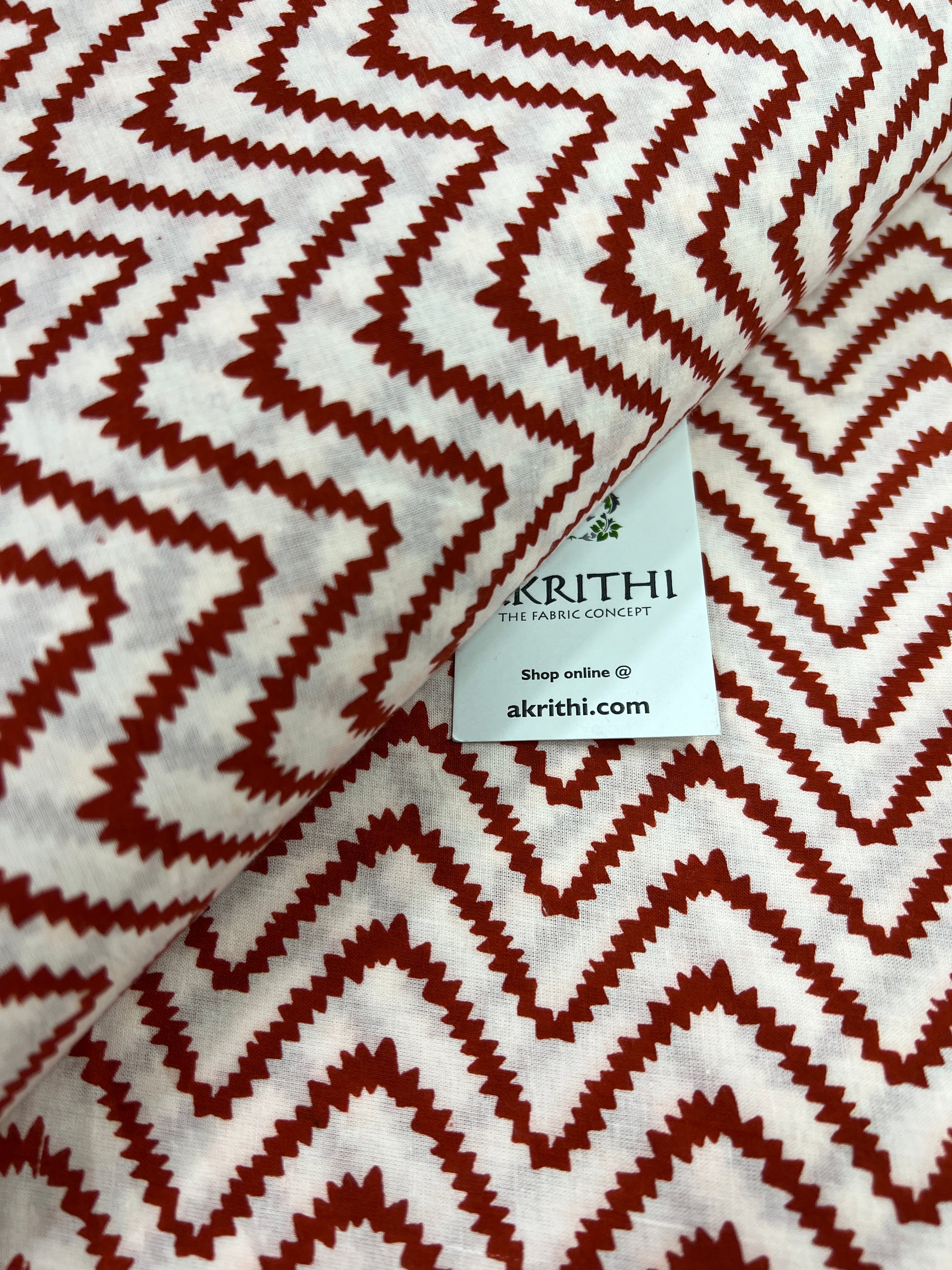 Printed pure cotton fabric