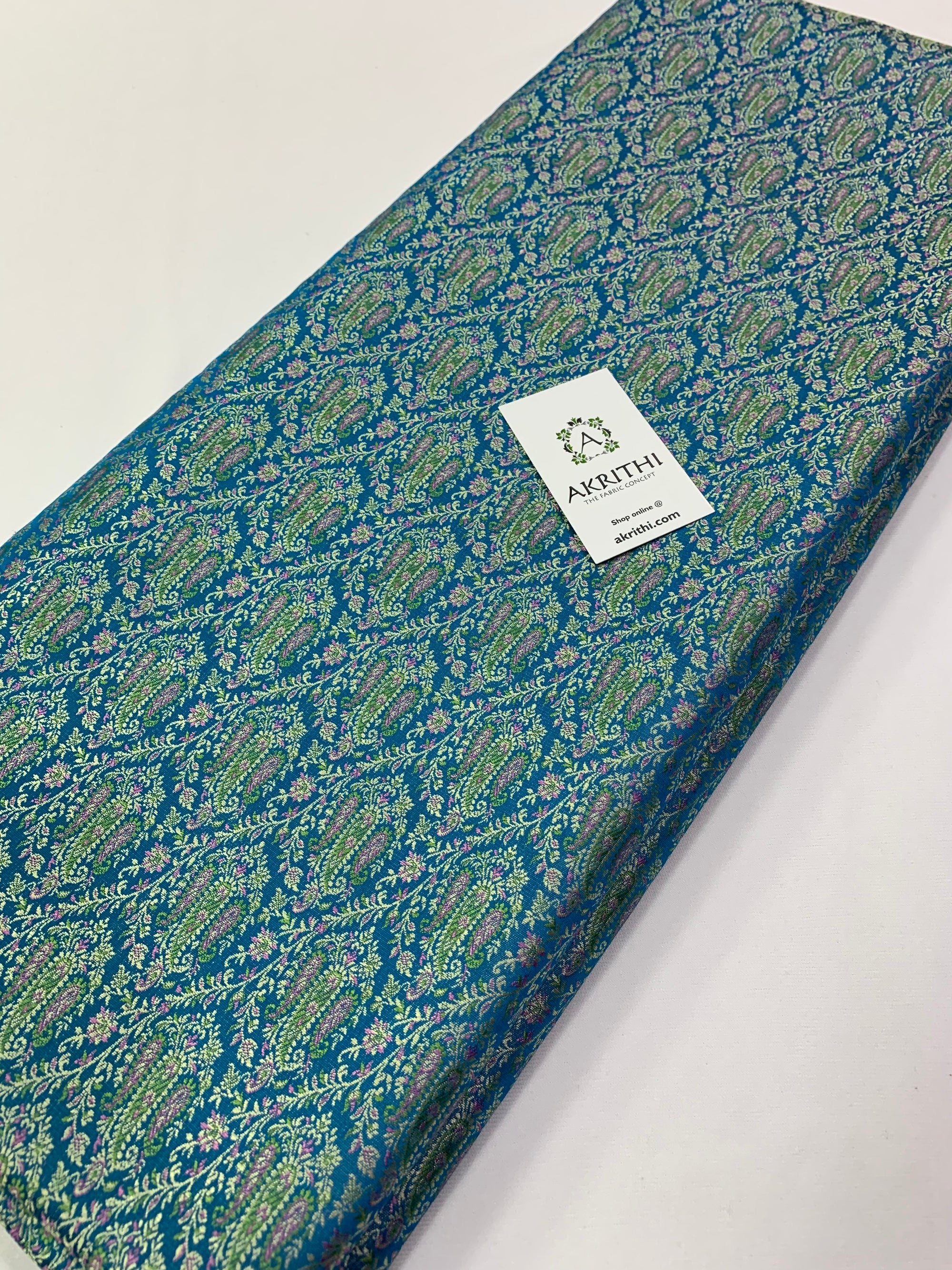 Handloom Banarasi brocade fabric