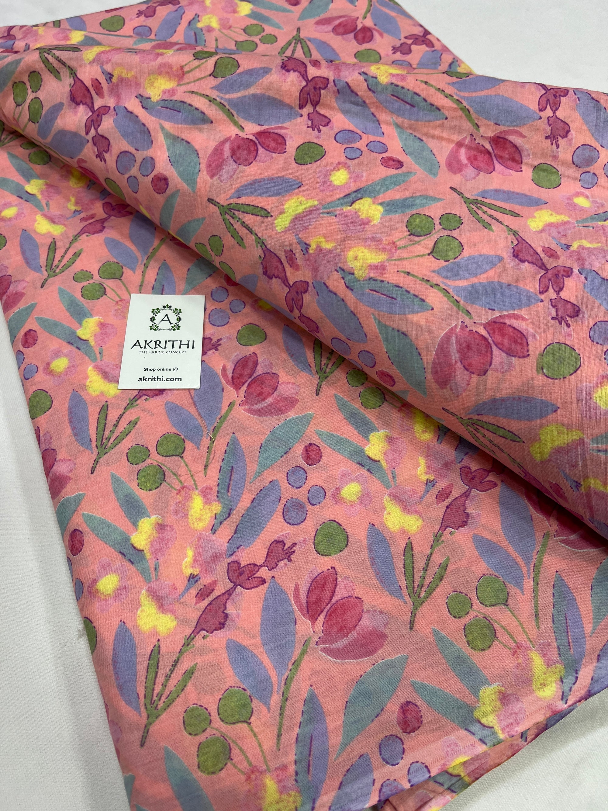 Printed pure cotton fabric