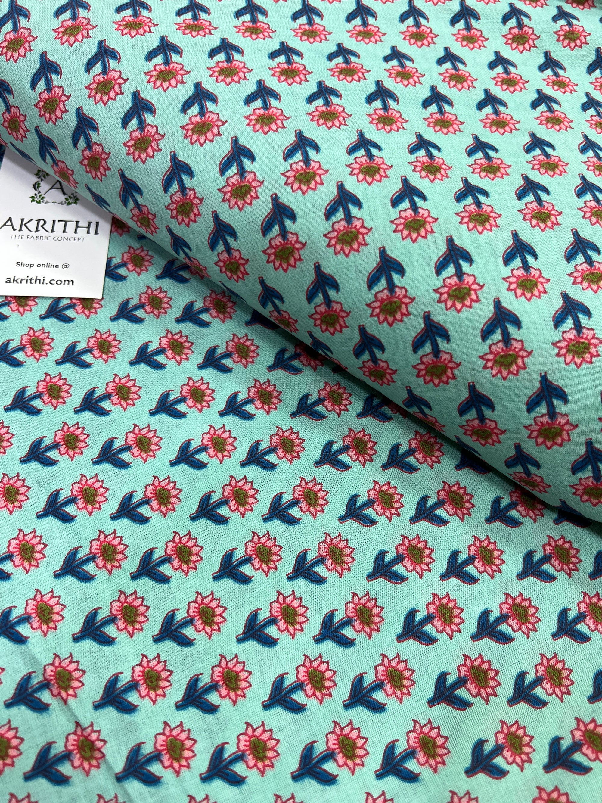 Printed pure cotton fabric