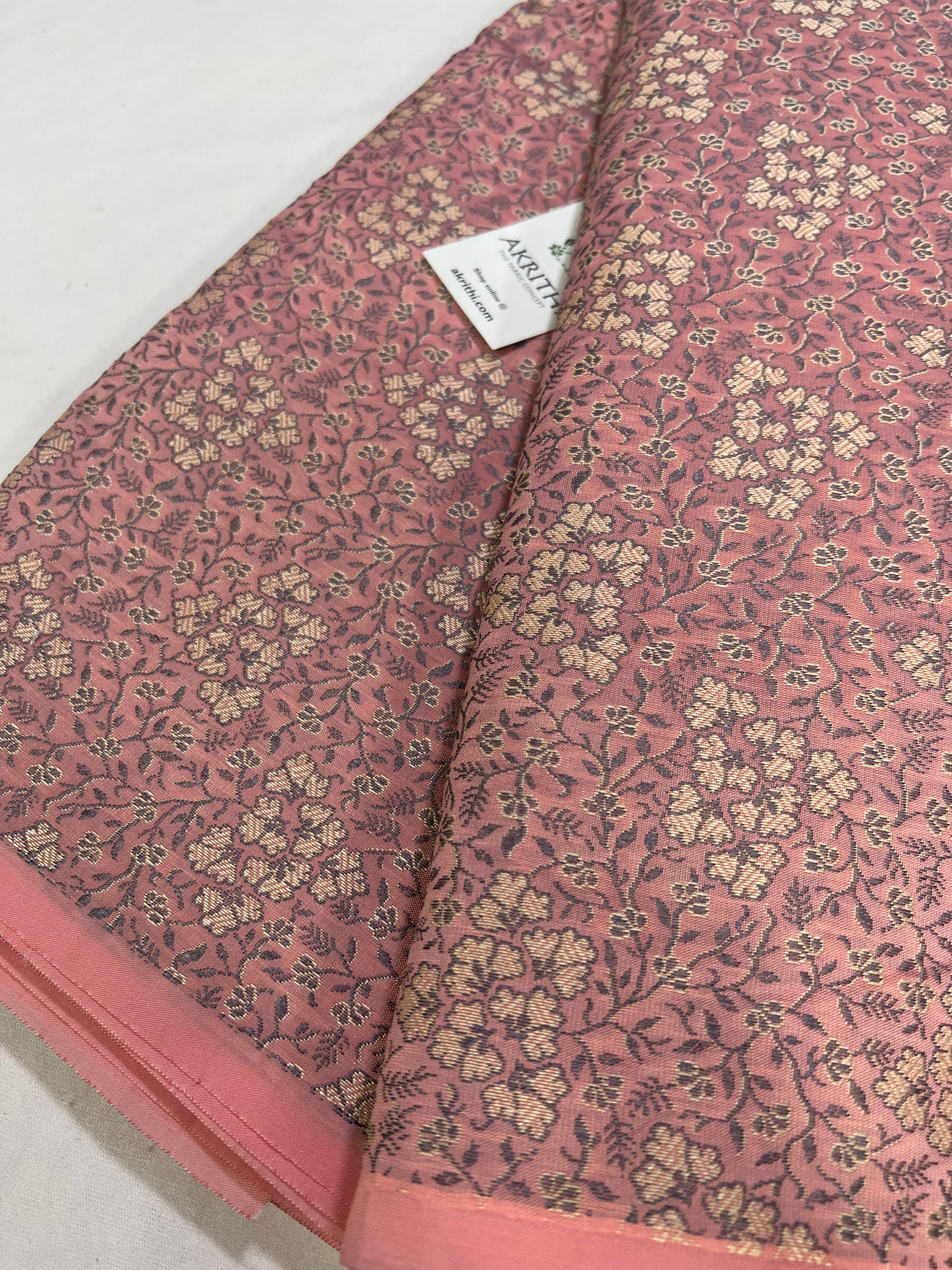 Banarasi brocade fabric without zari