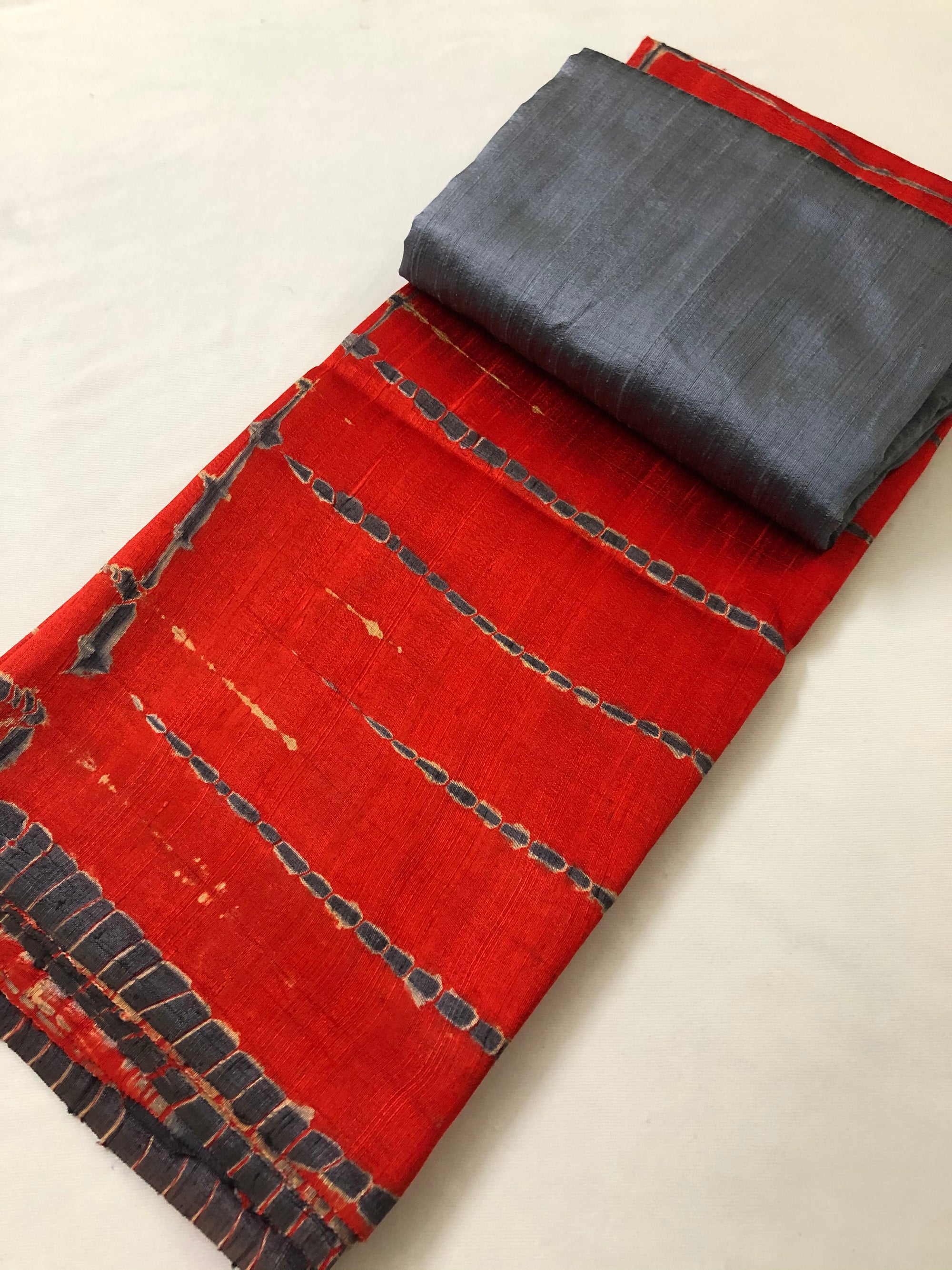 Pure raw silk kurta with raw silk bottom