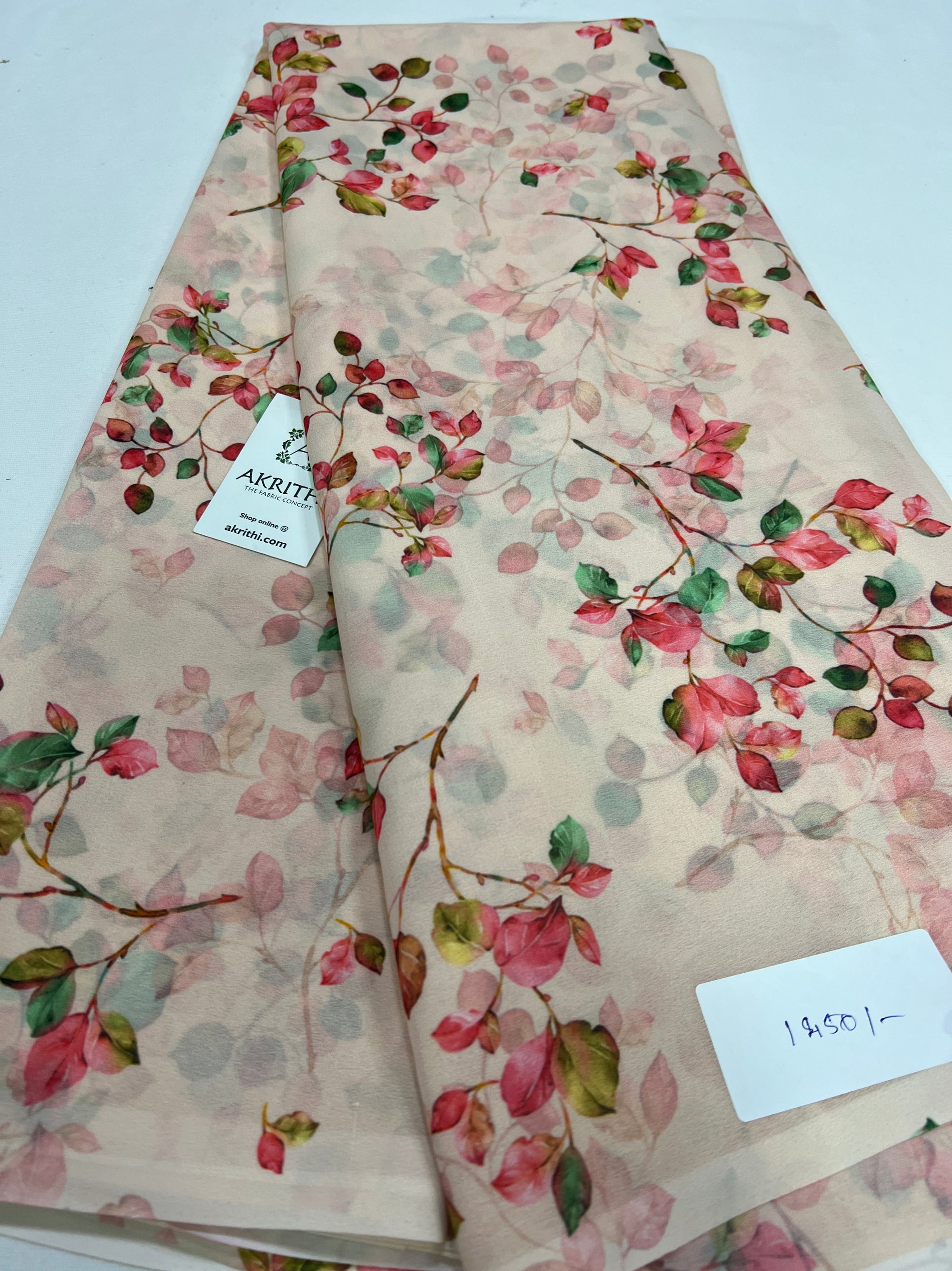 Digital printed georgette saree
