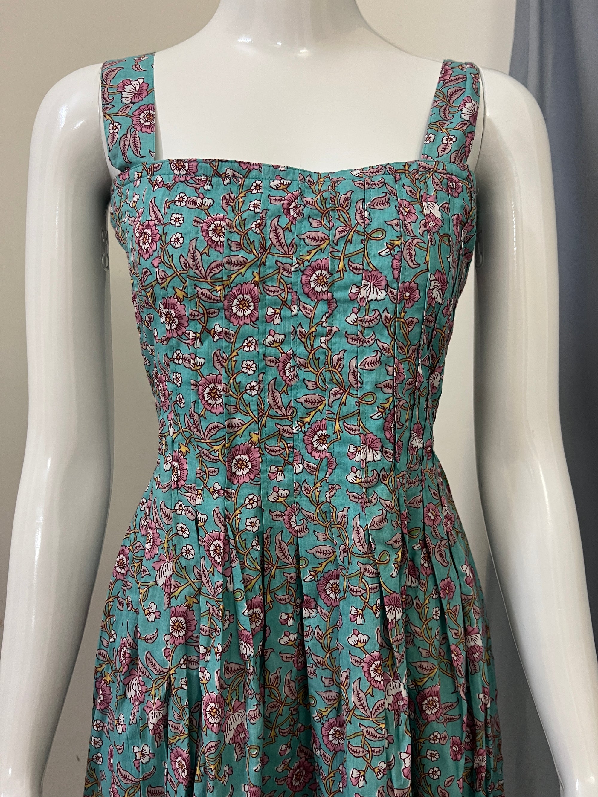 Pure cotton pleated dress