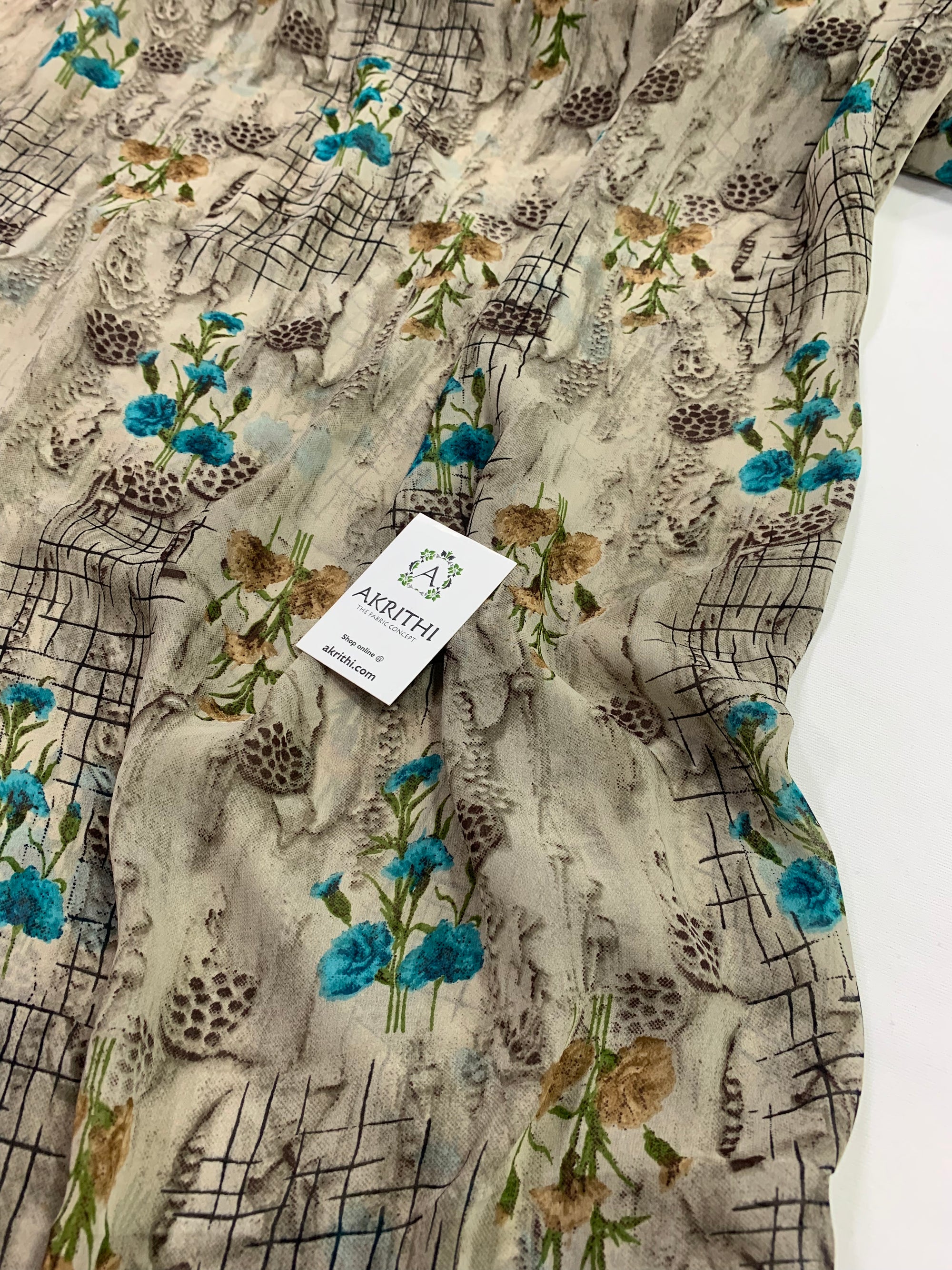Printed georgette fabric