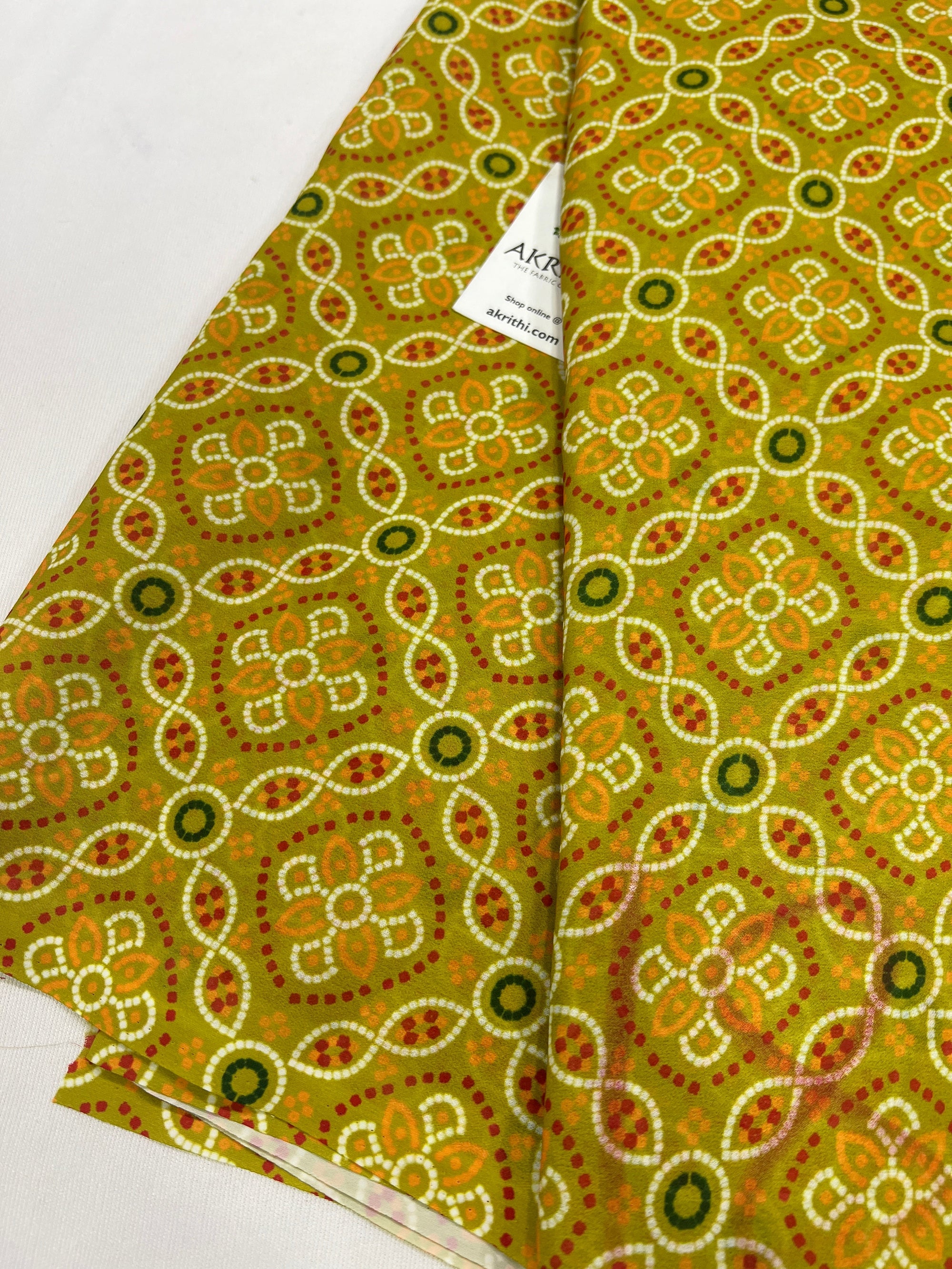 Digital floral printed georgette fabric