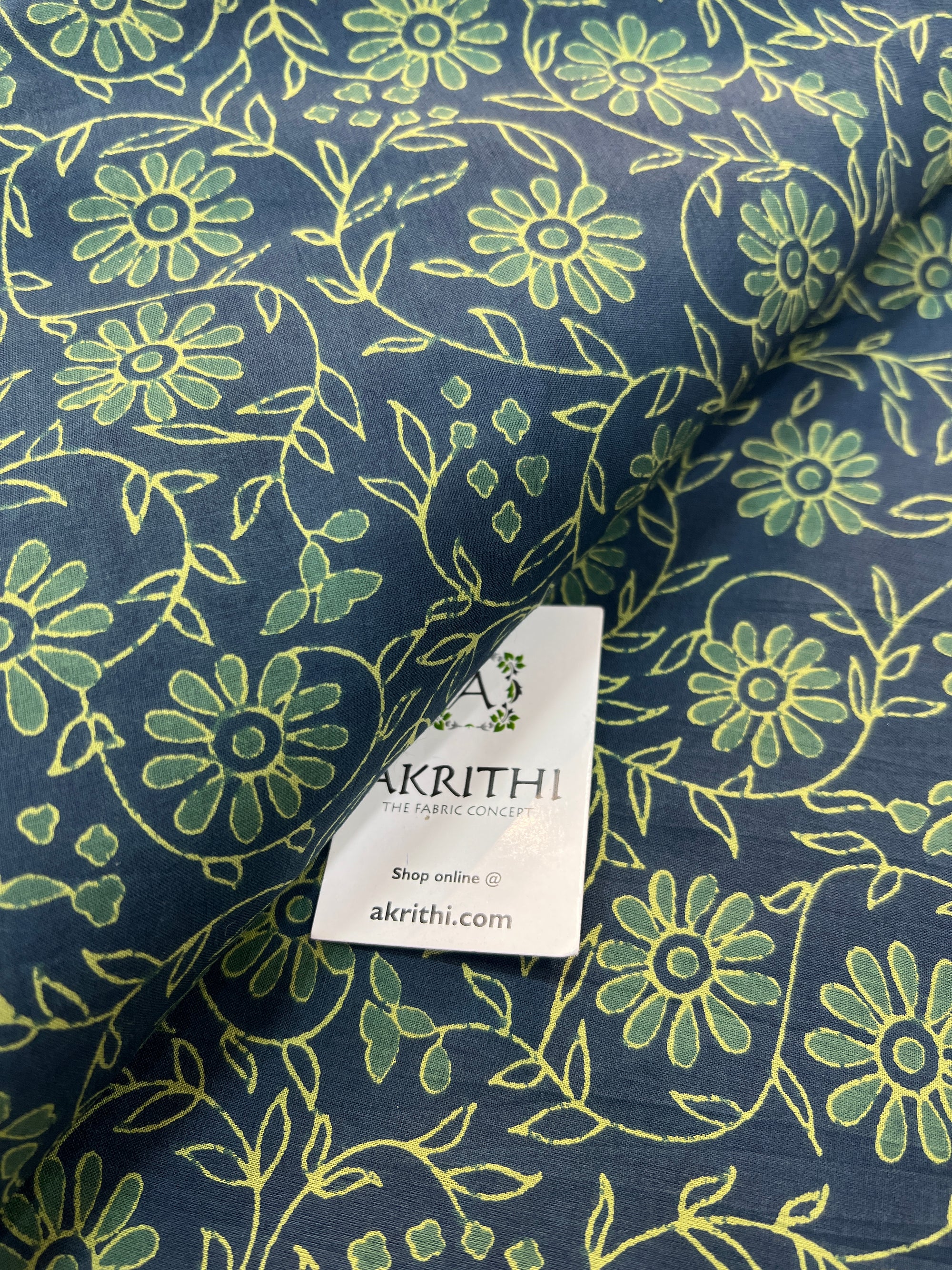 Printed pure cotton fabric