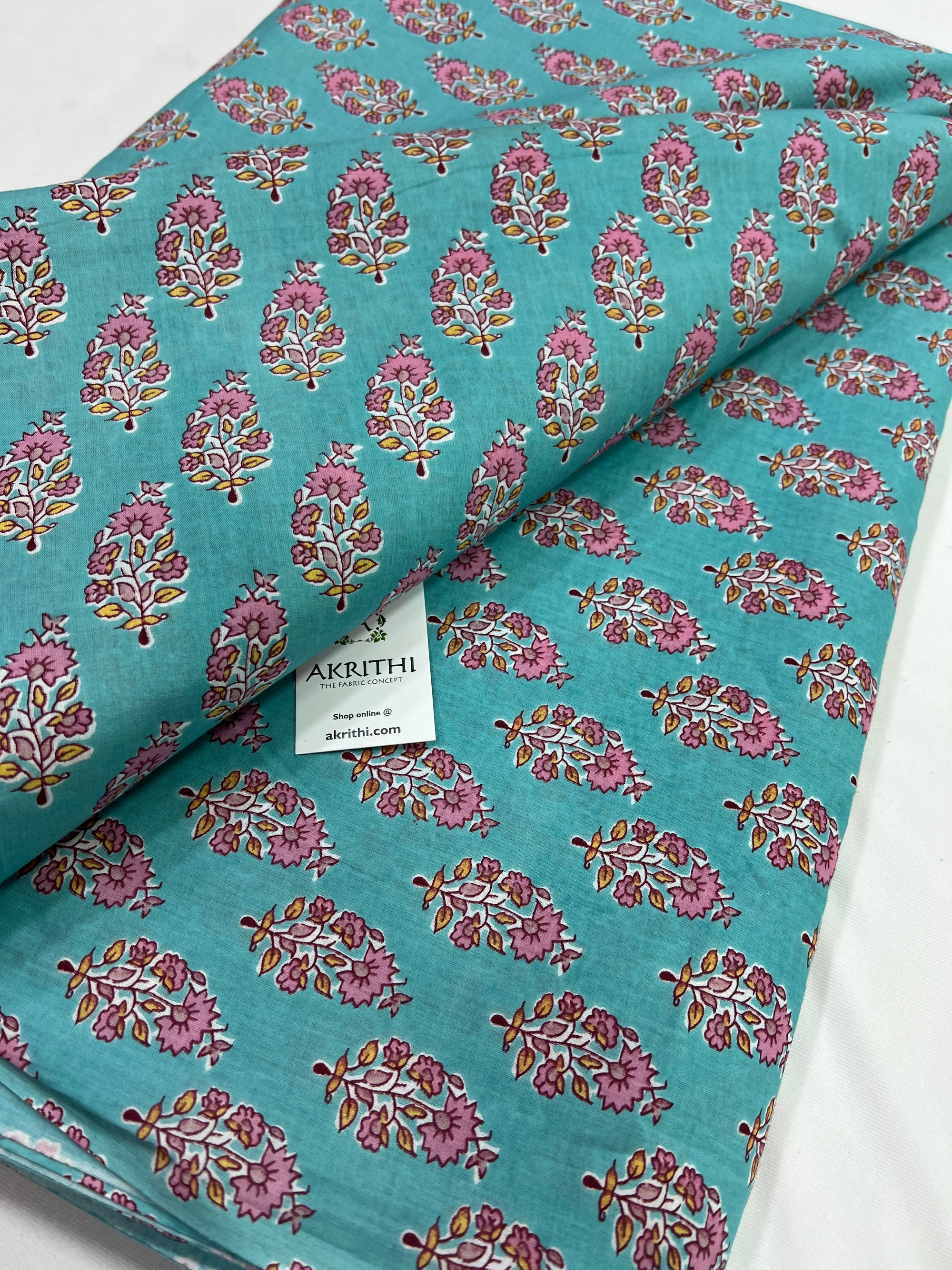 Printed pure cotton fabric