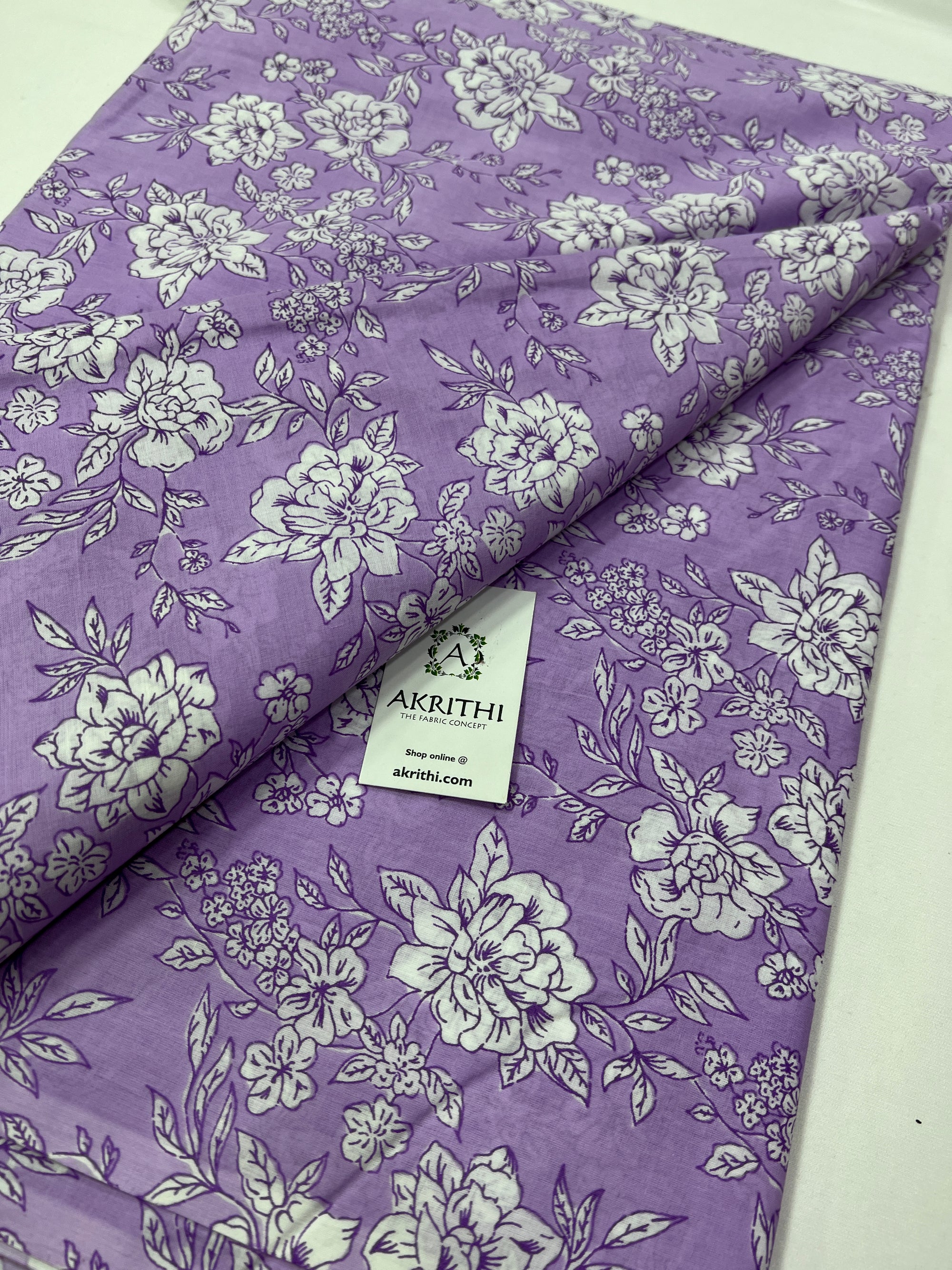 Printed pure cotton fabric