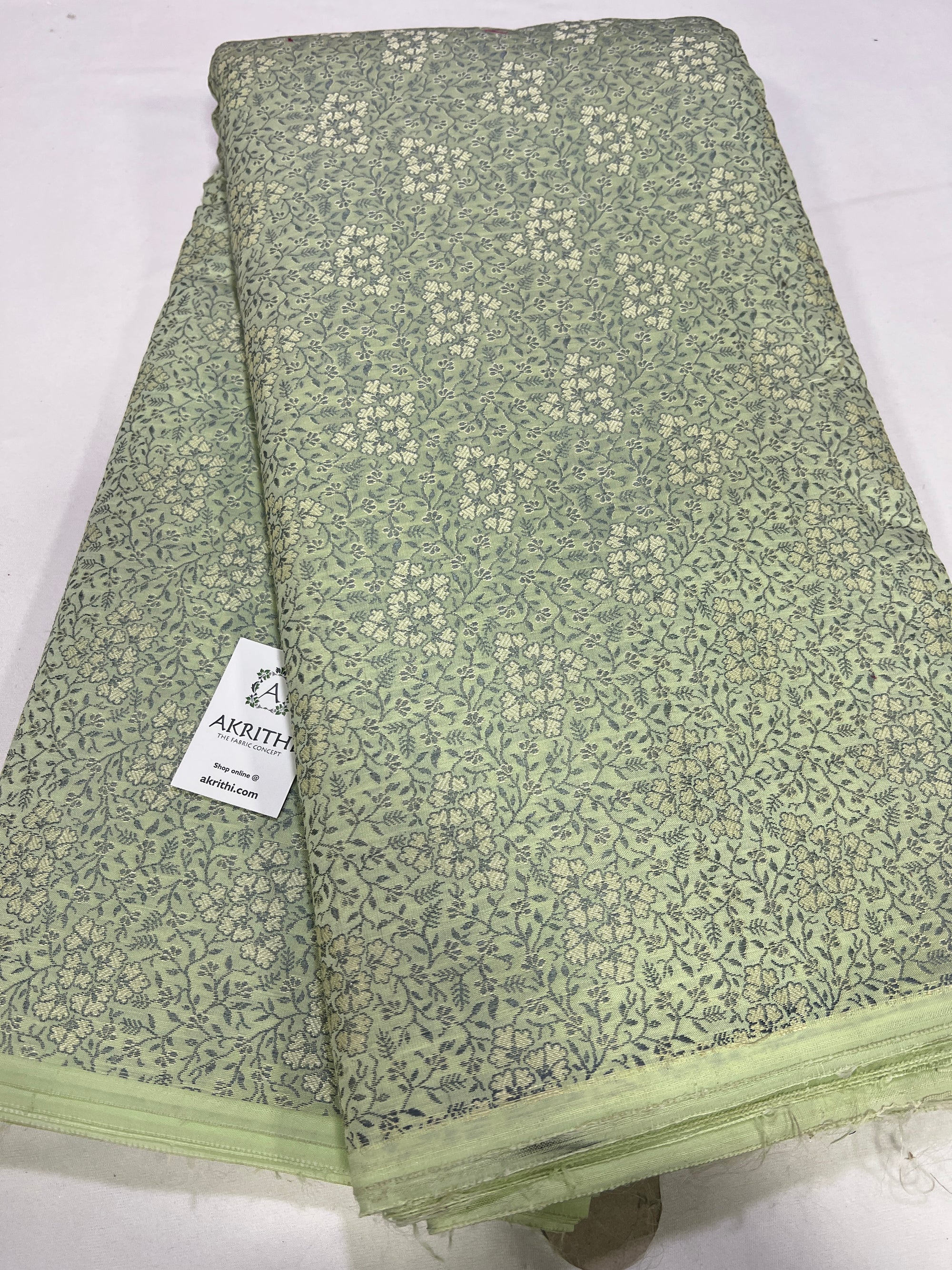 Banarasi brocade fabric without zari