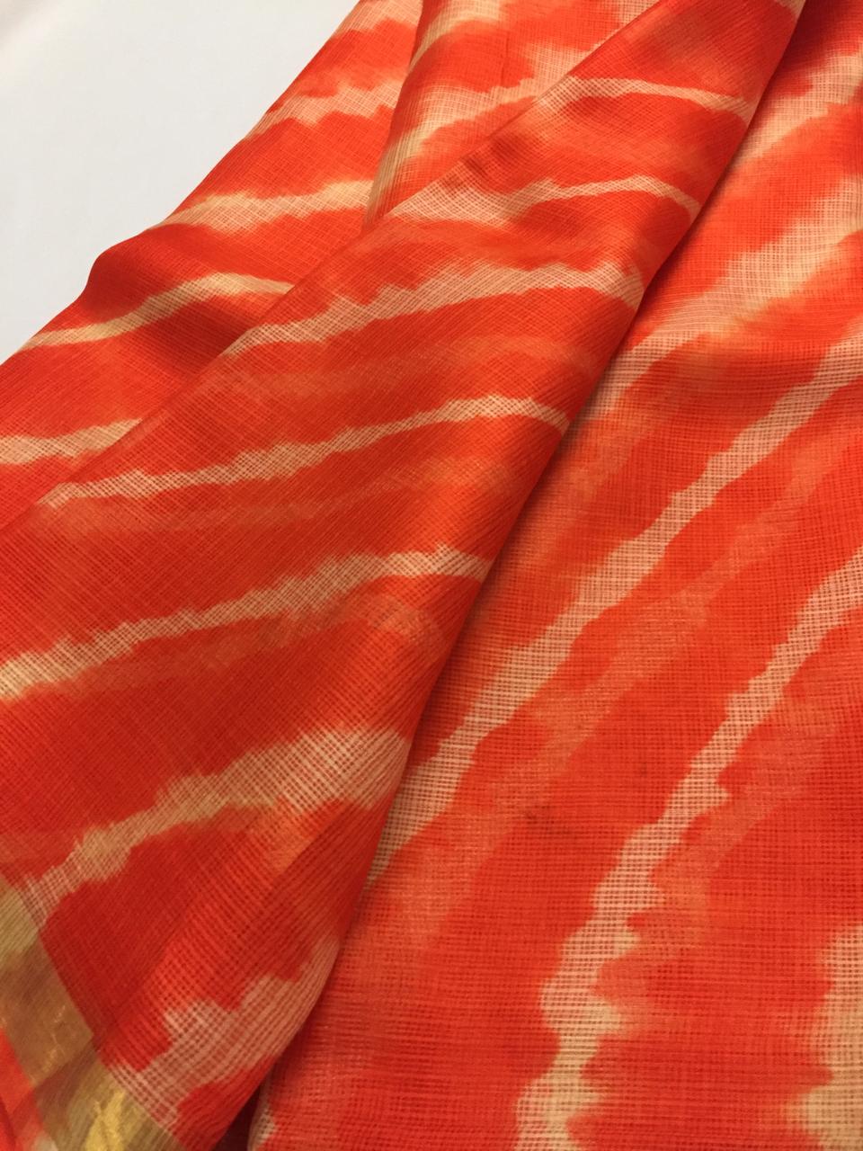 Pure kota silk leheriya saree
