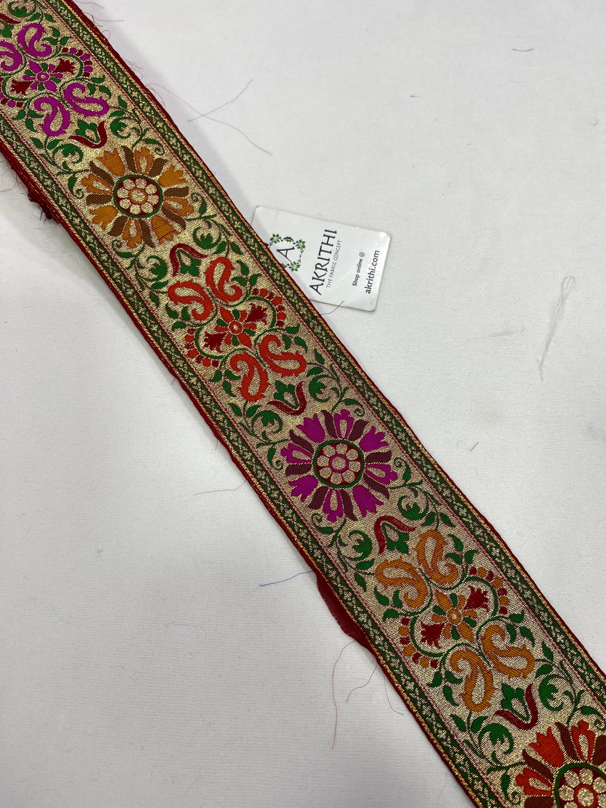 Handloom Banarasi lace 9 metres roll