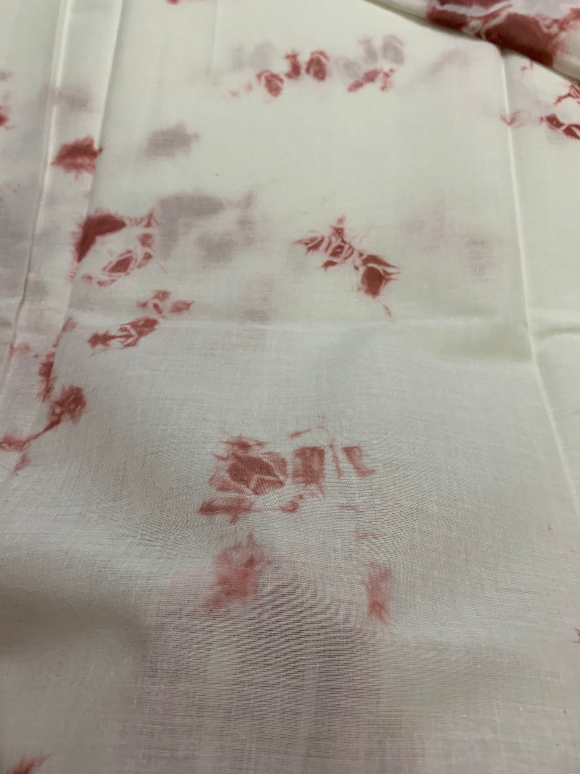 Tie and dye mul cotton fabric