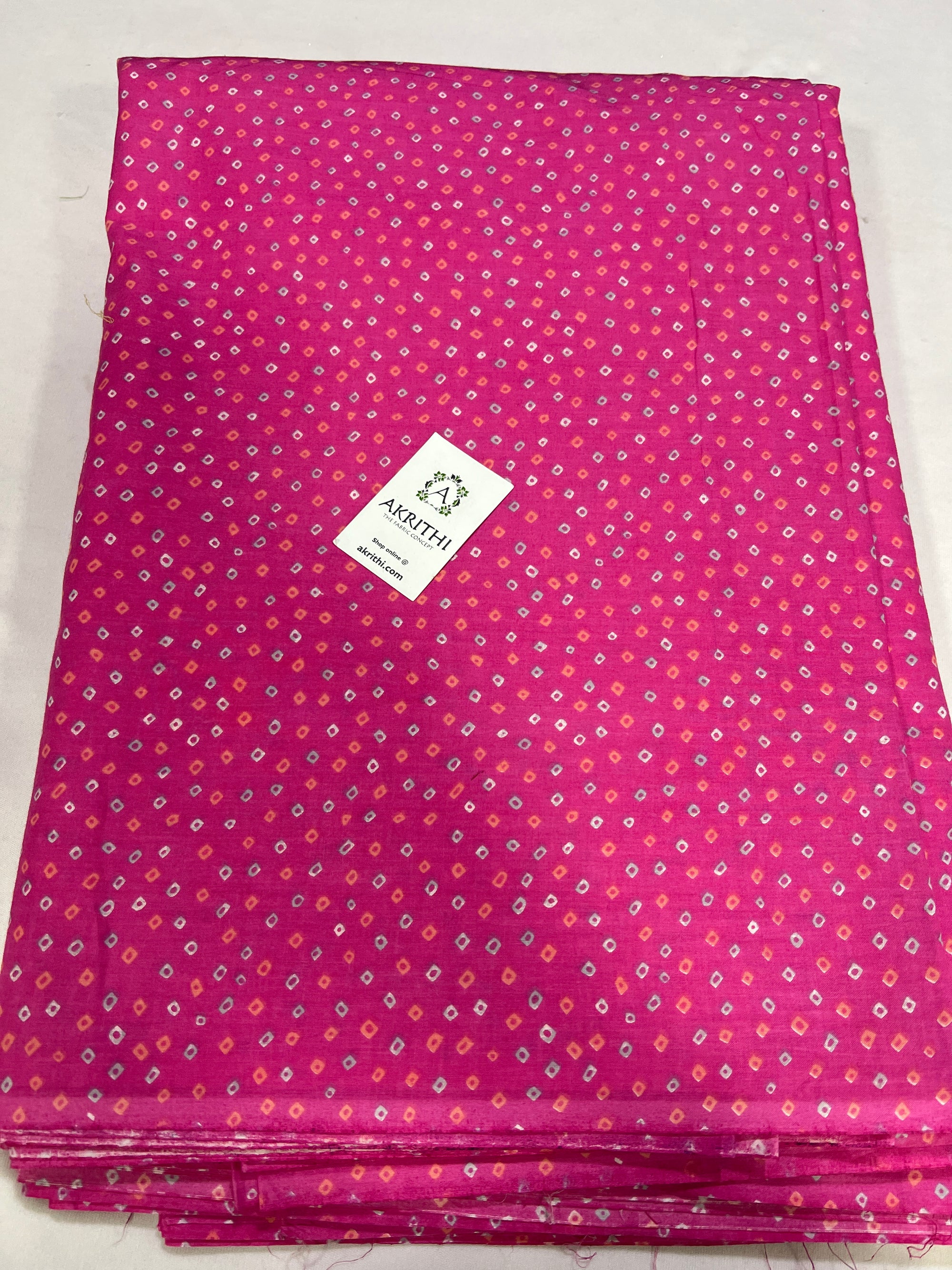 Printed pure cotton fabric