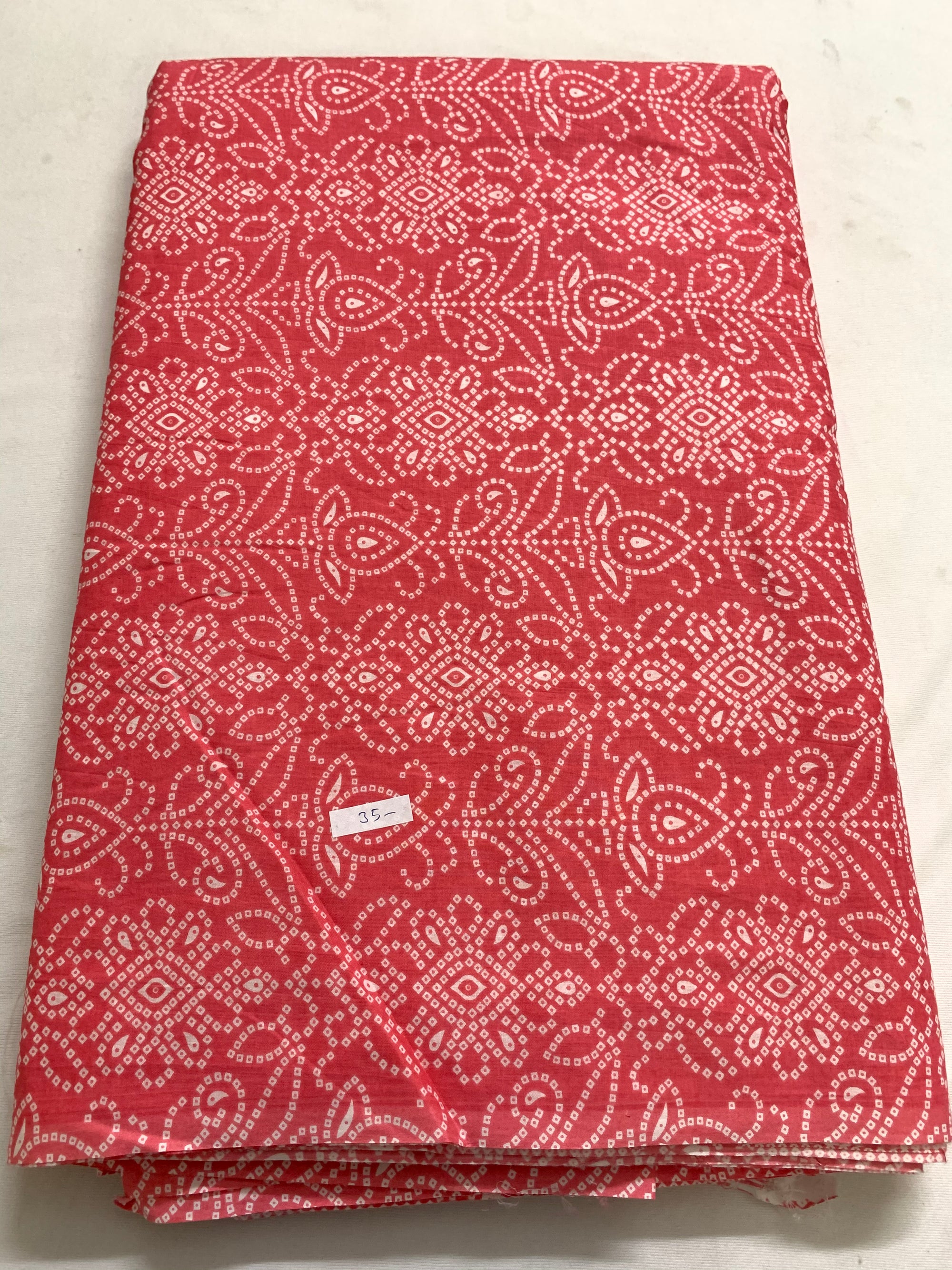 Printed pure cotton fabric