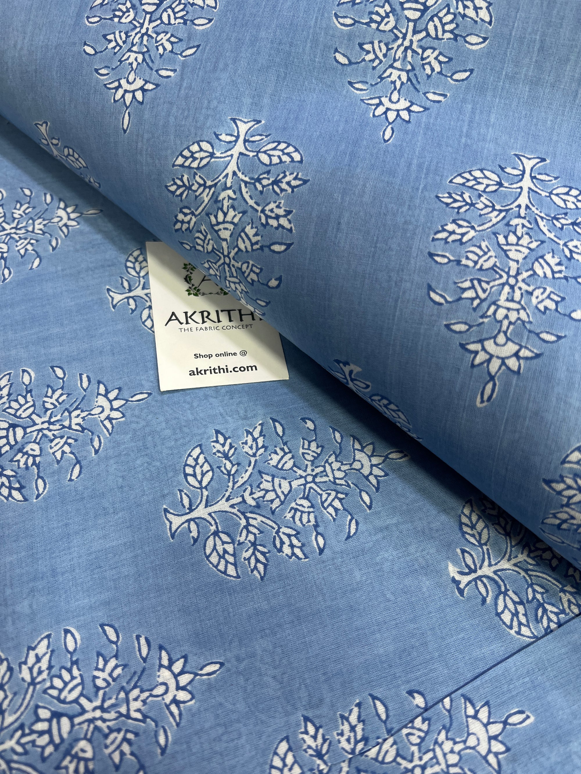 Printed pure cotton fabric