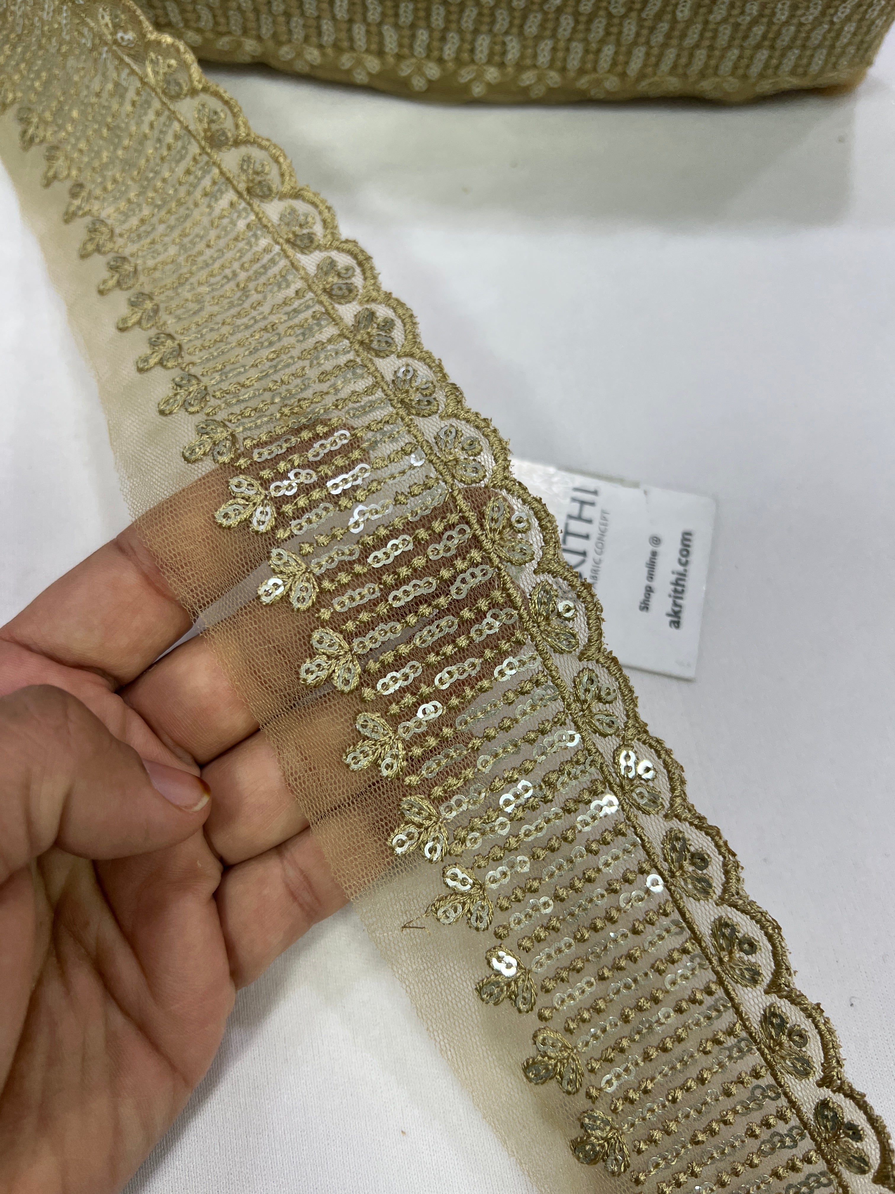 Gold Bridal Lace Trim