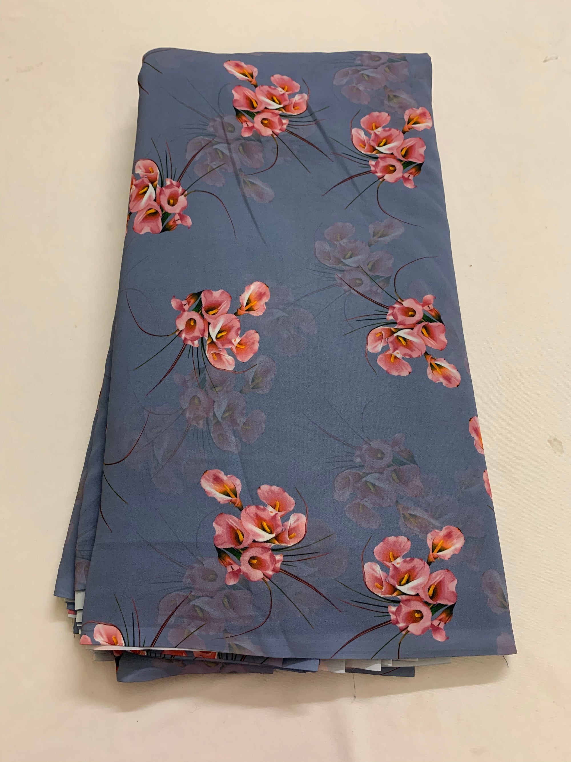 Digital floral Printed georgette fabric