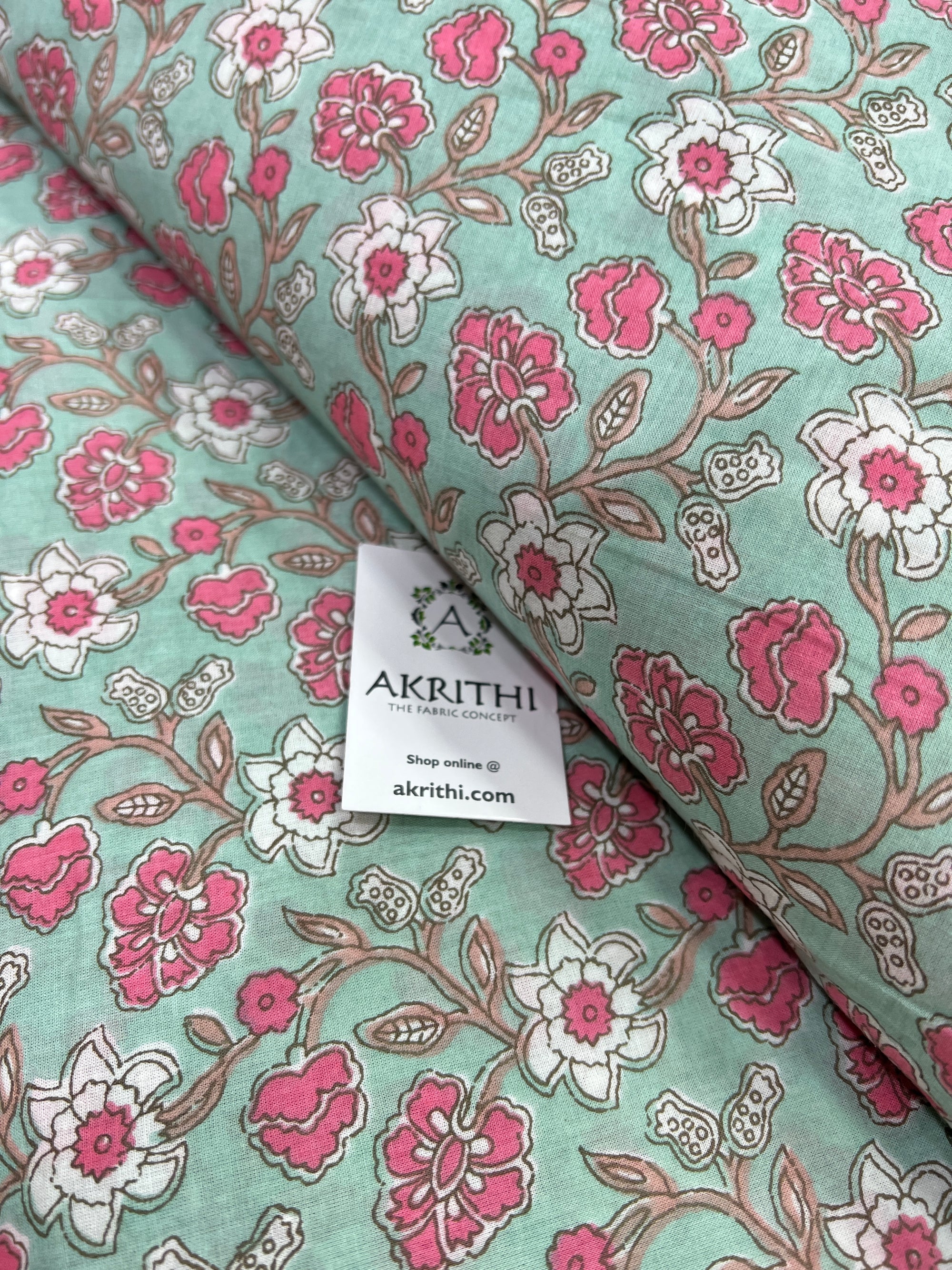 Printed pure cotton fabric