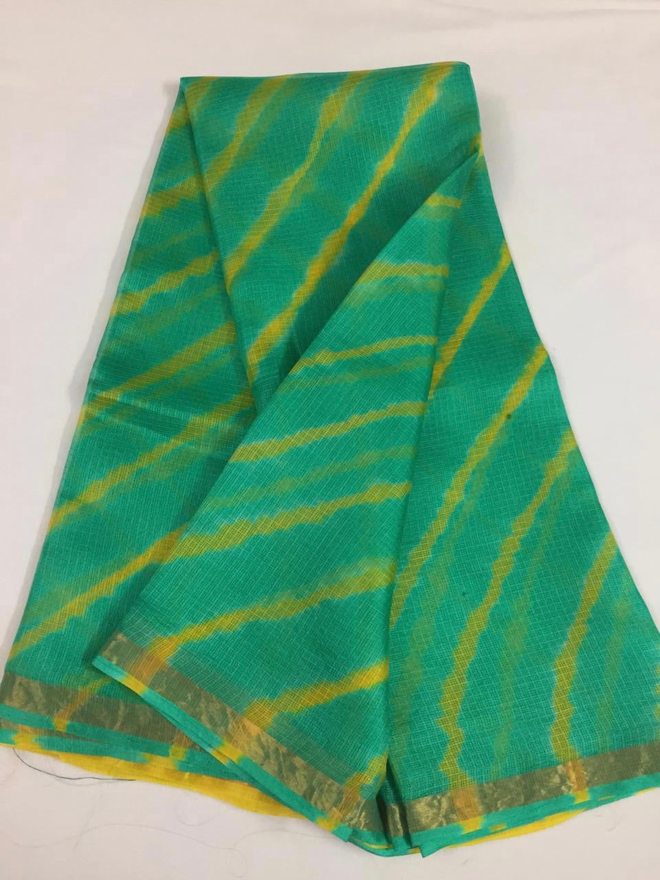 Pure kota silk leheriya saree