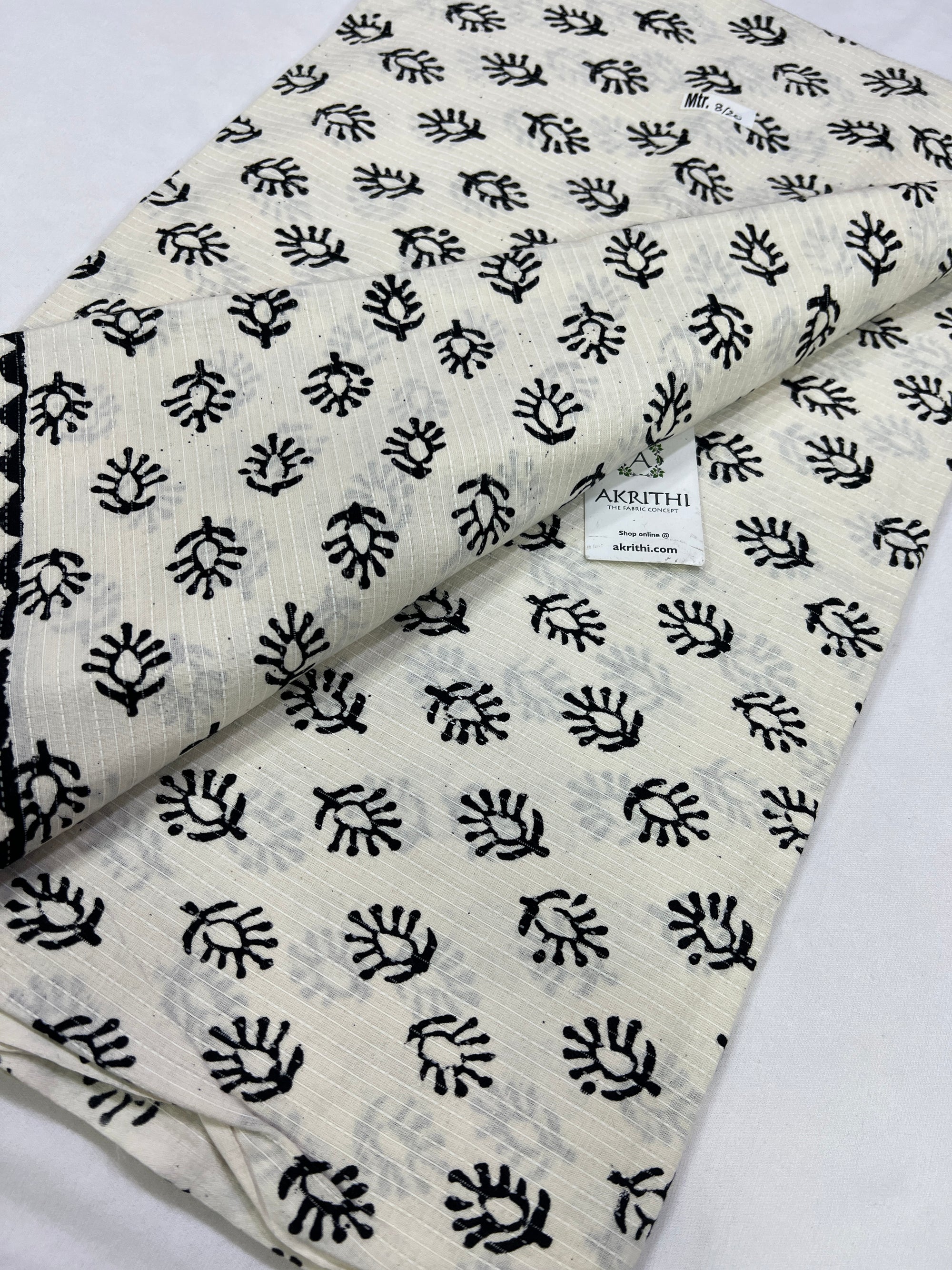 Kantha pure cotton fabric