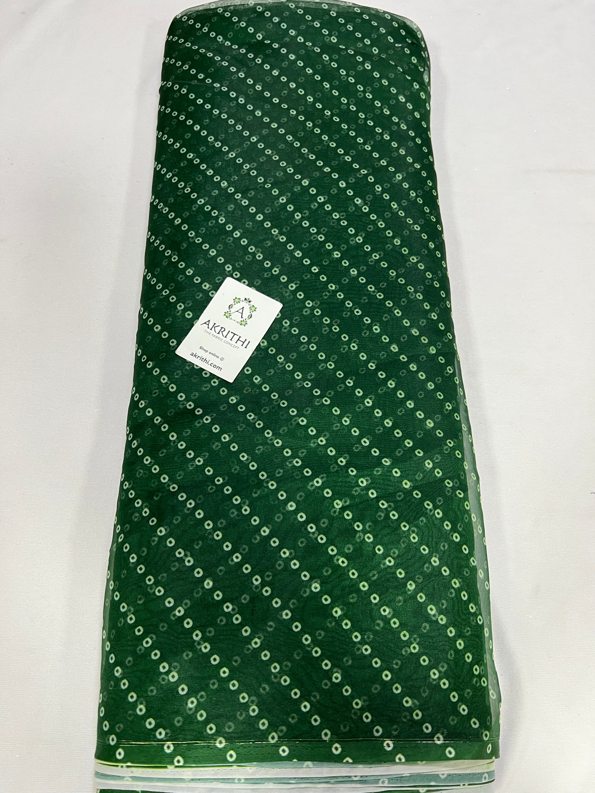 Bandhani Printed organza fabric