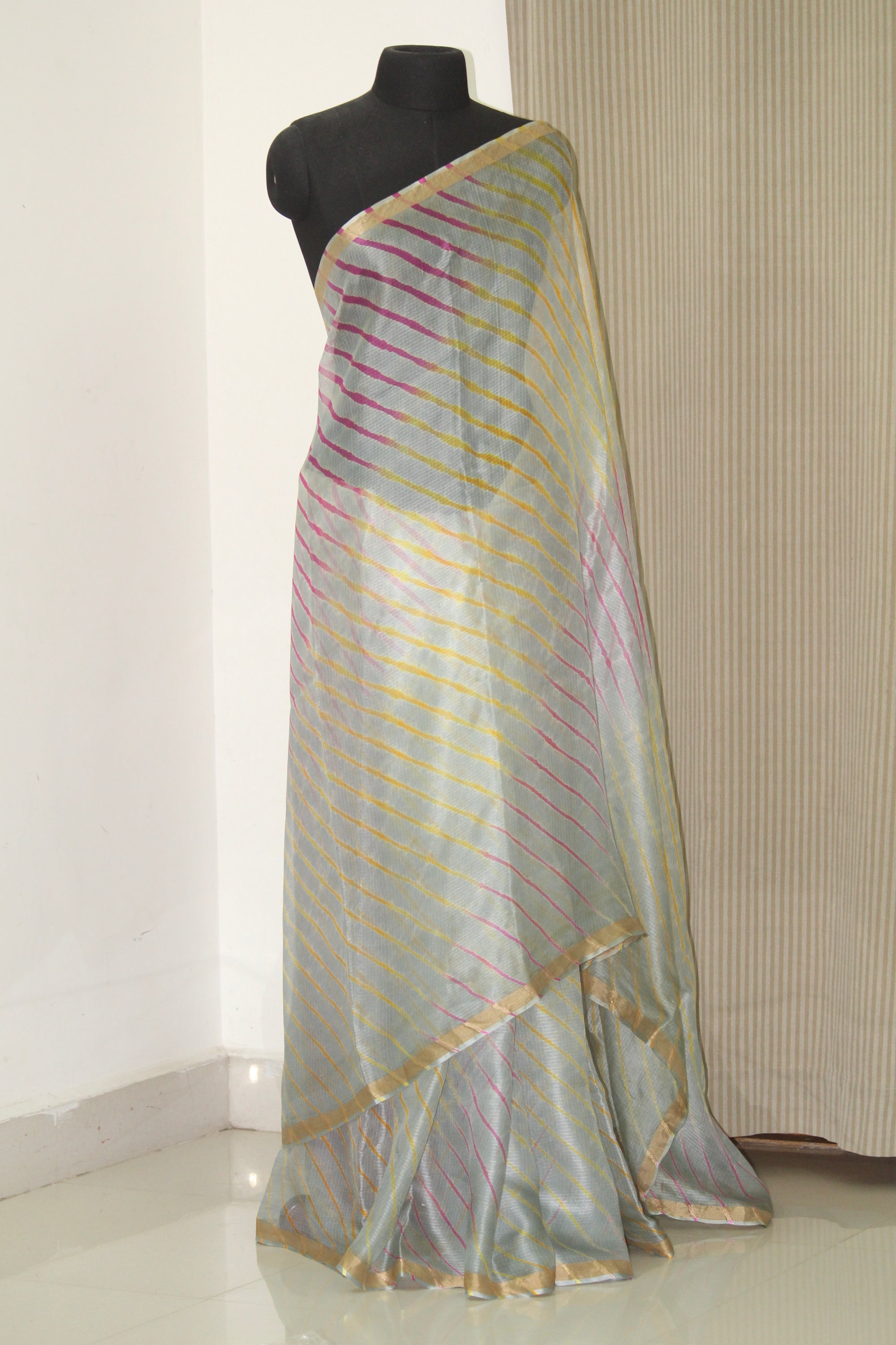 Pure kota silk leheriya saree