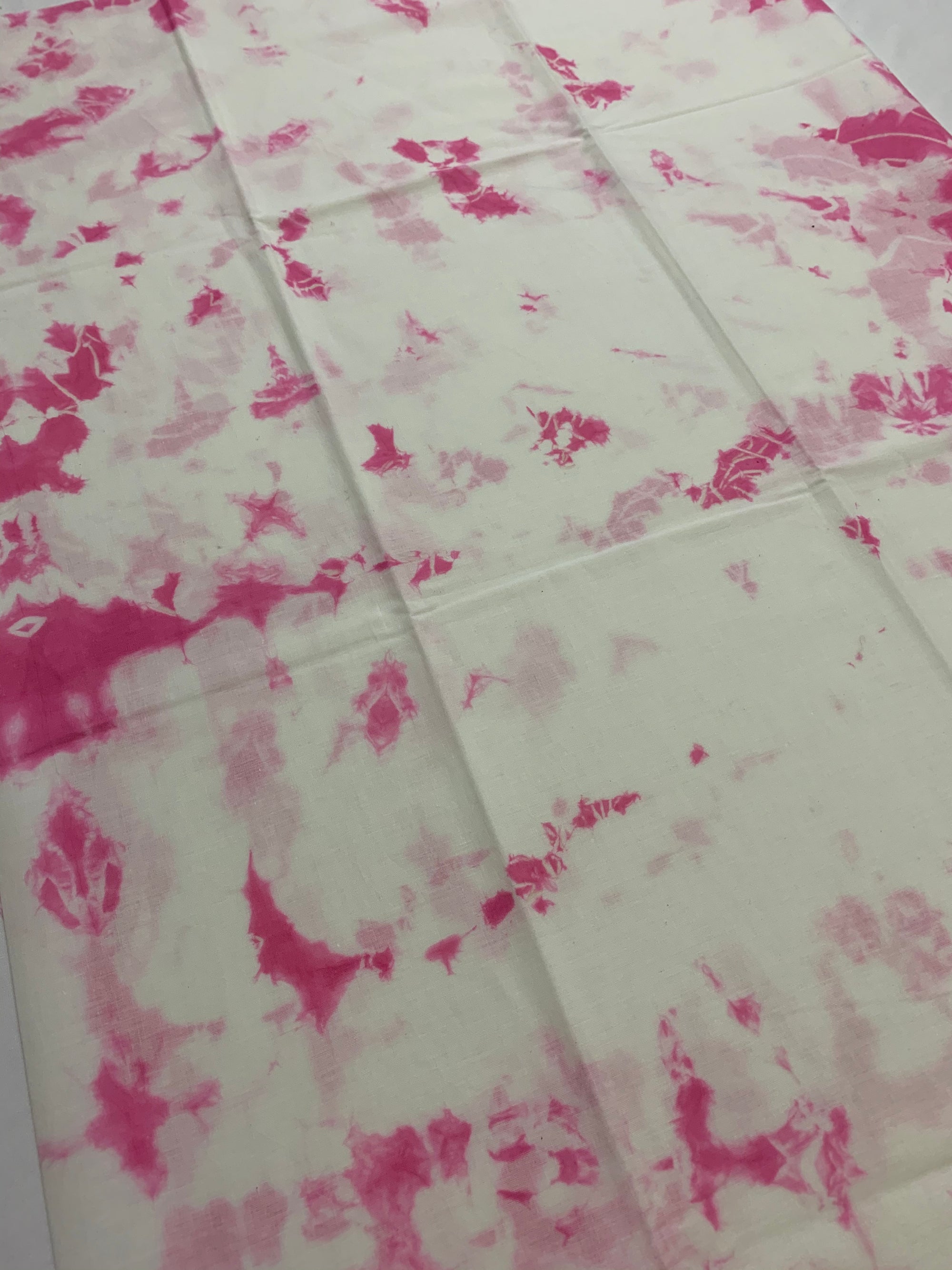 Tie and dye mul cotton fabric