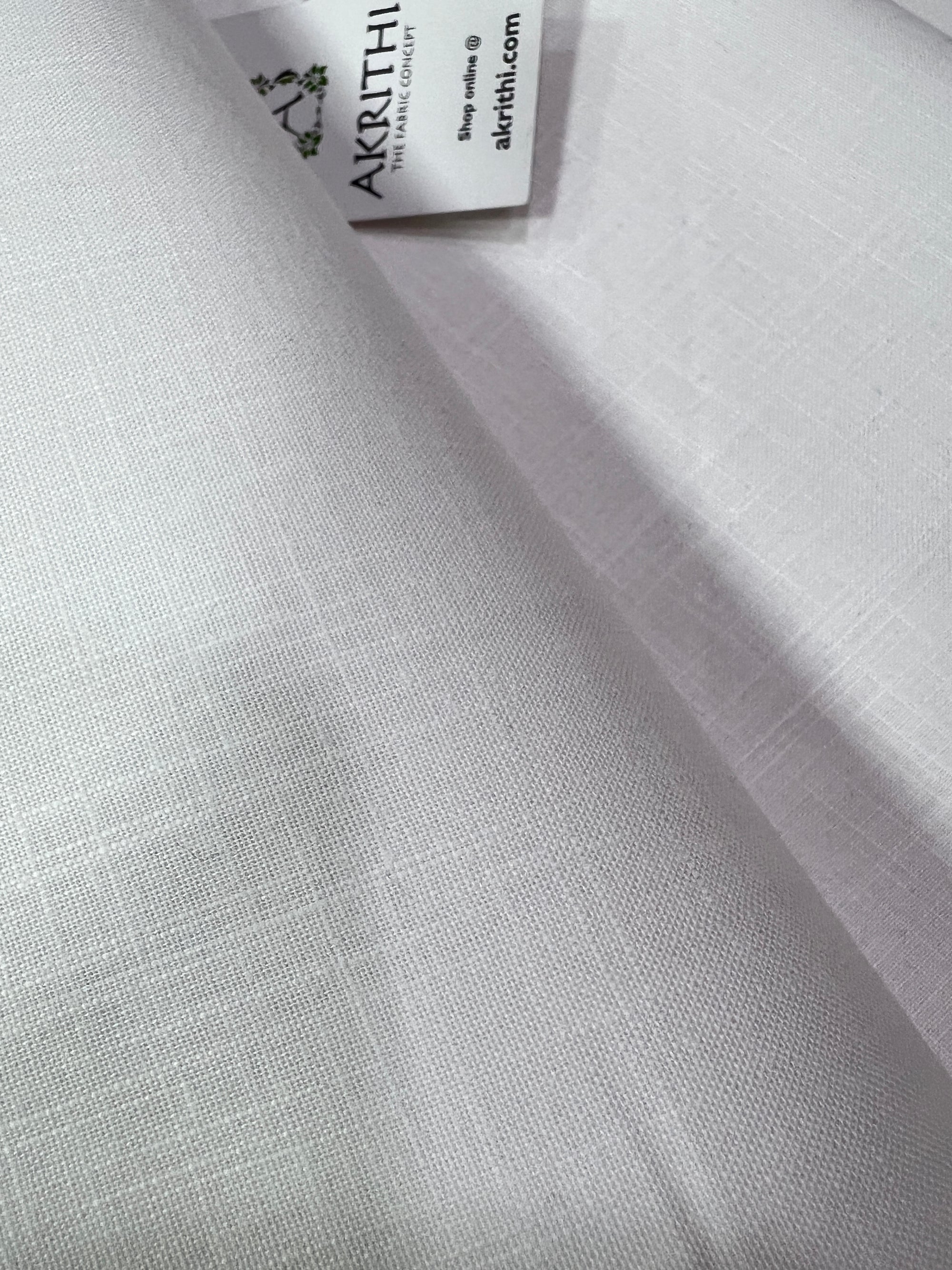 Plain cotton linen fabric