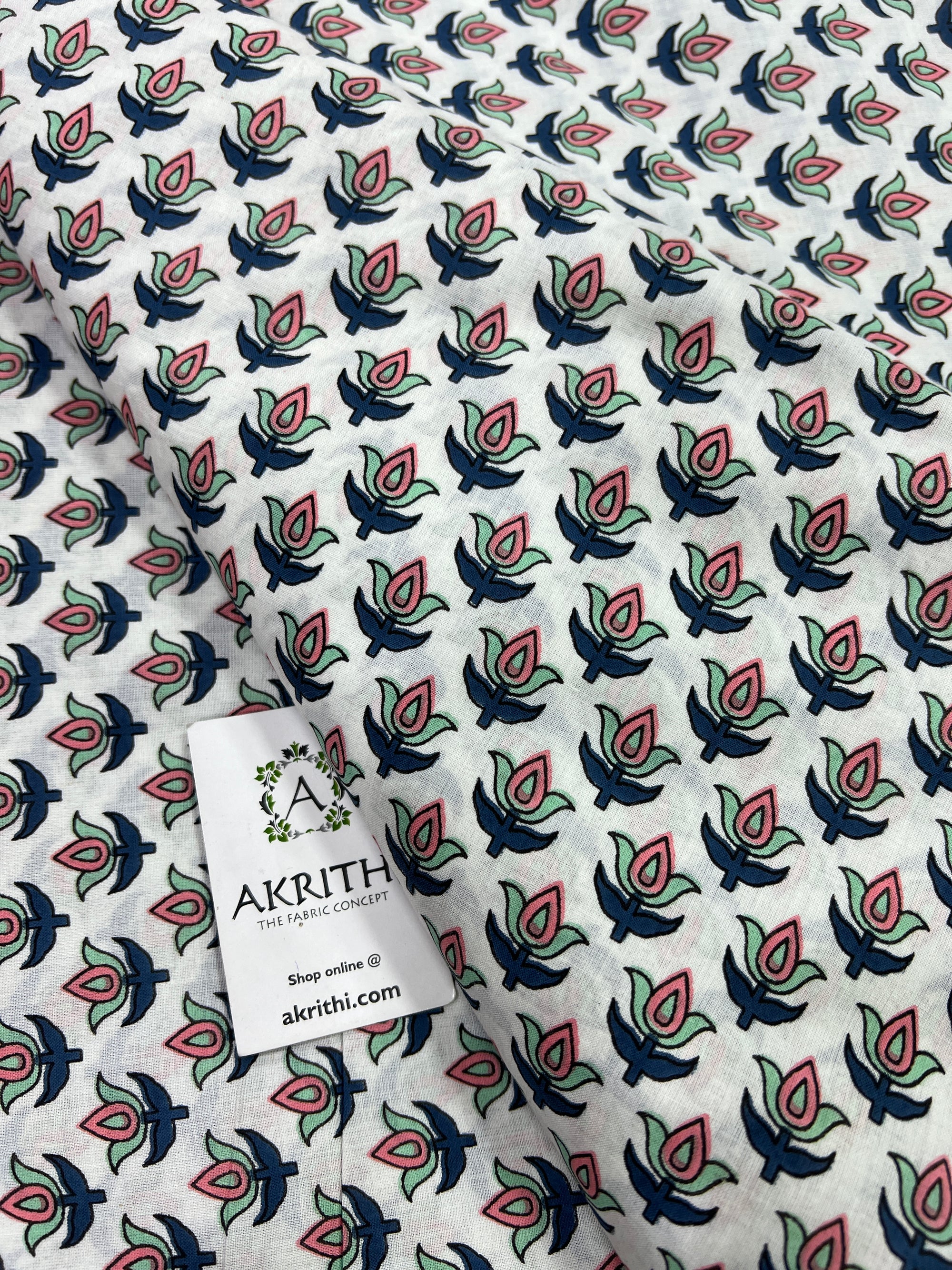 Printed pure cotton fabric