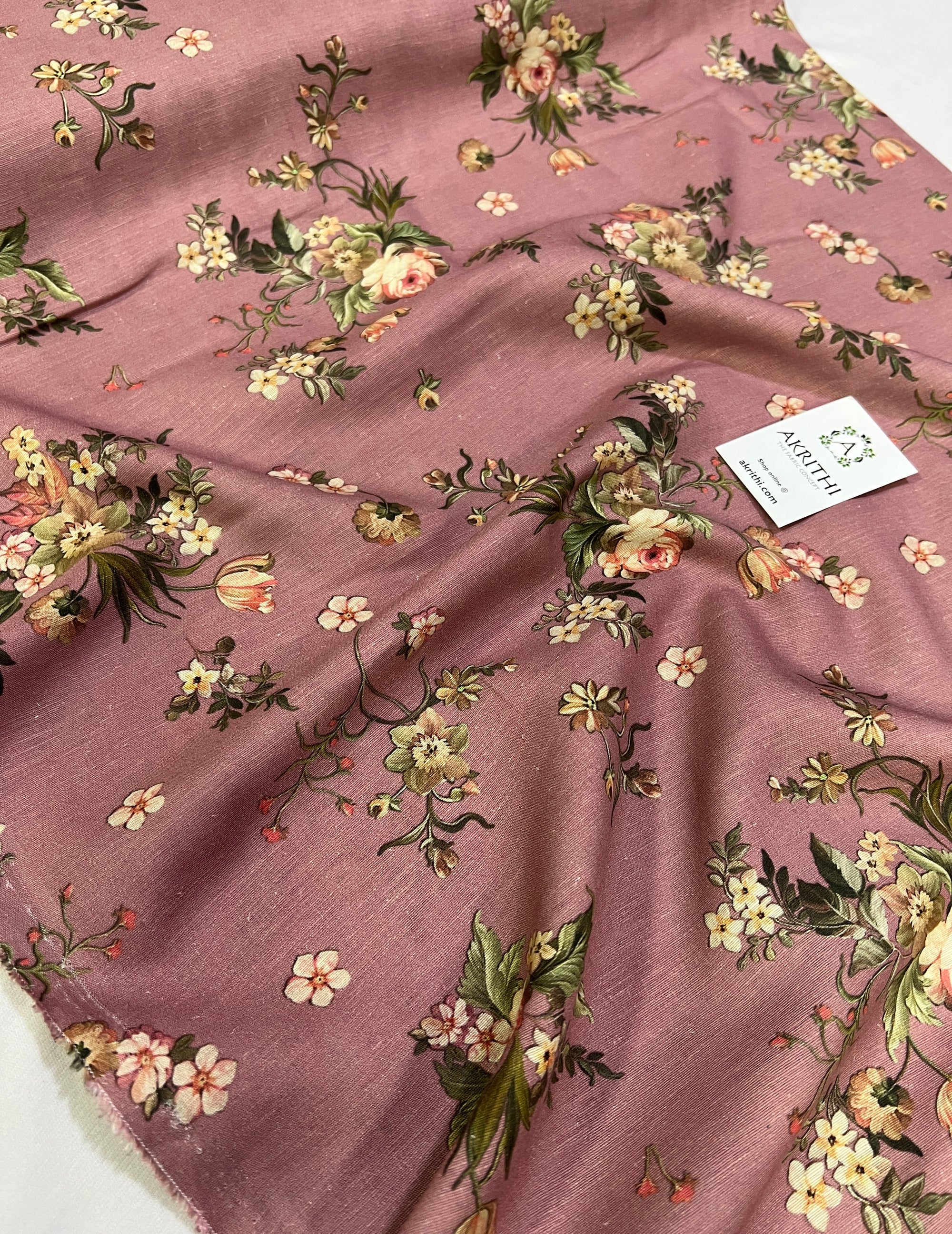Digital Printed pure linen fabric
