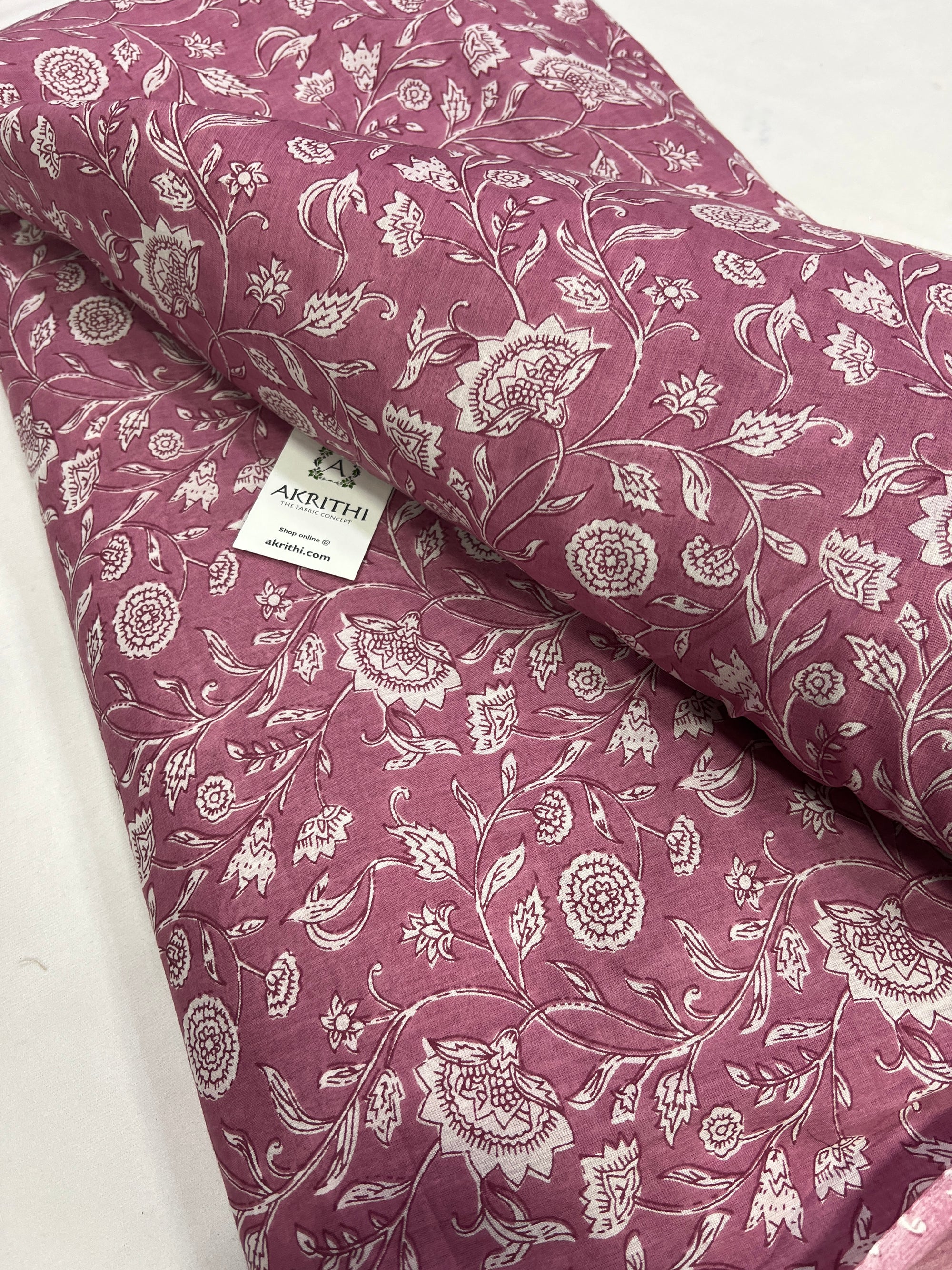 Printed pure cotton fabric