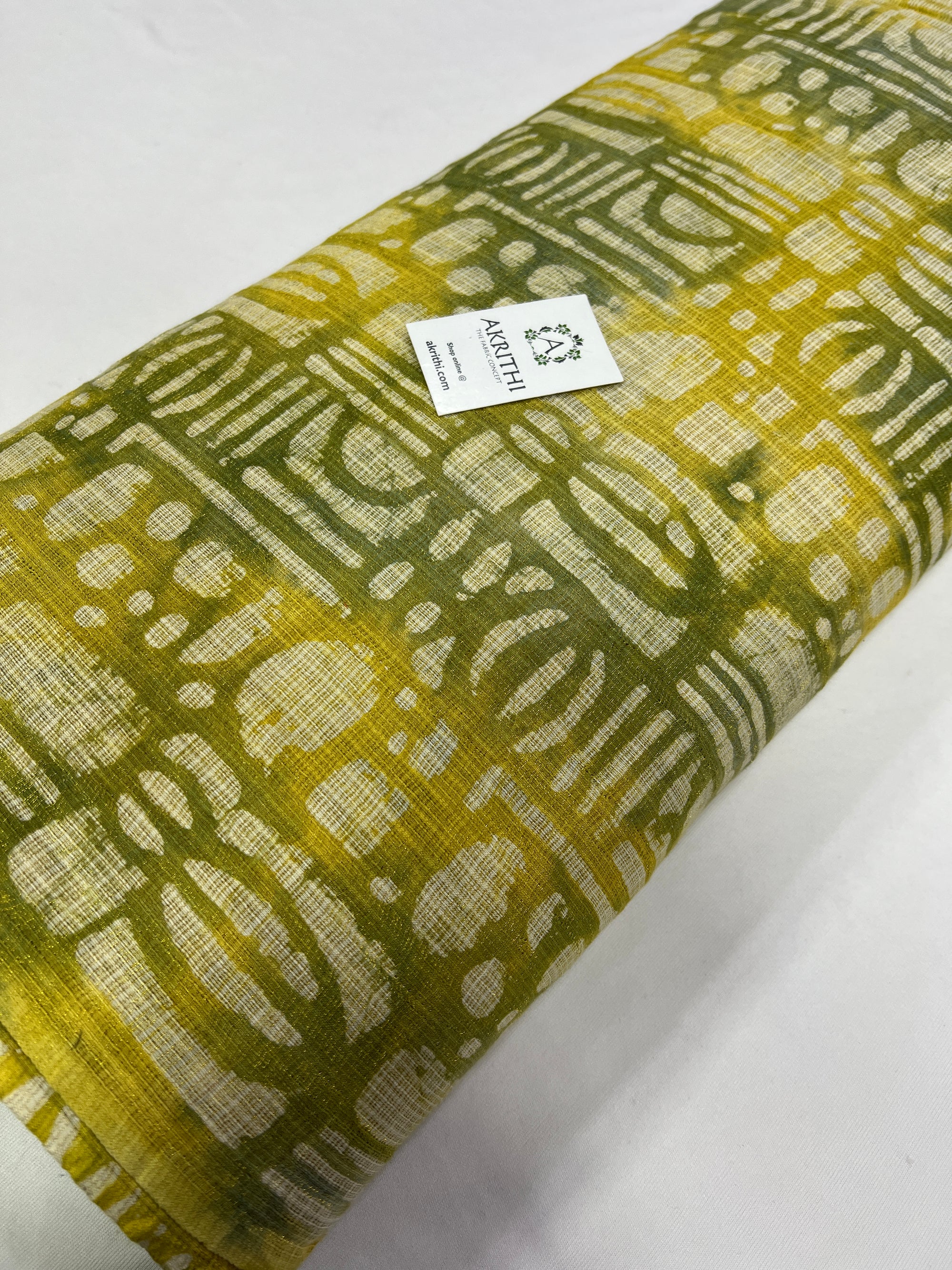 Batik Kota fabric with zari weaving
