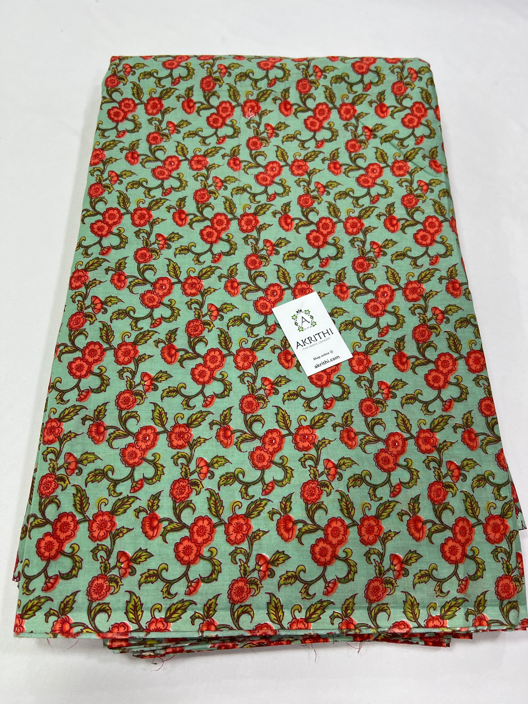 Printed pure cotton fabric