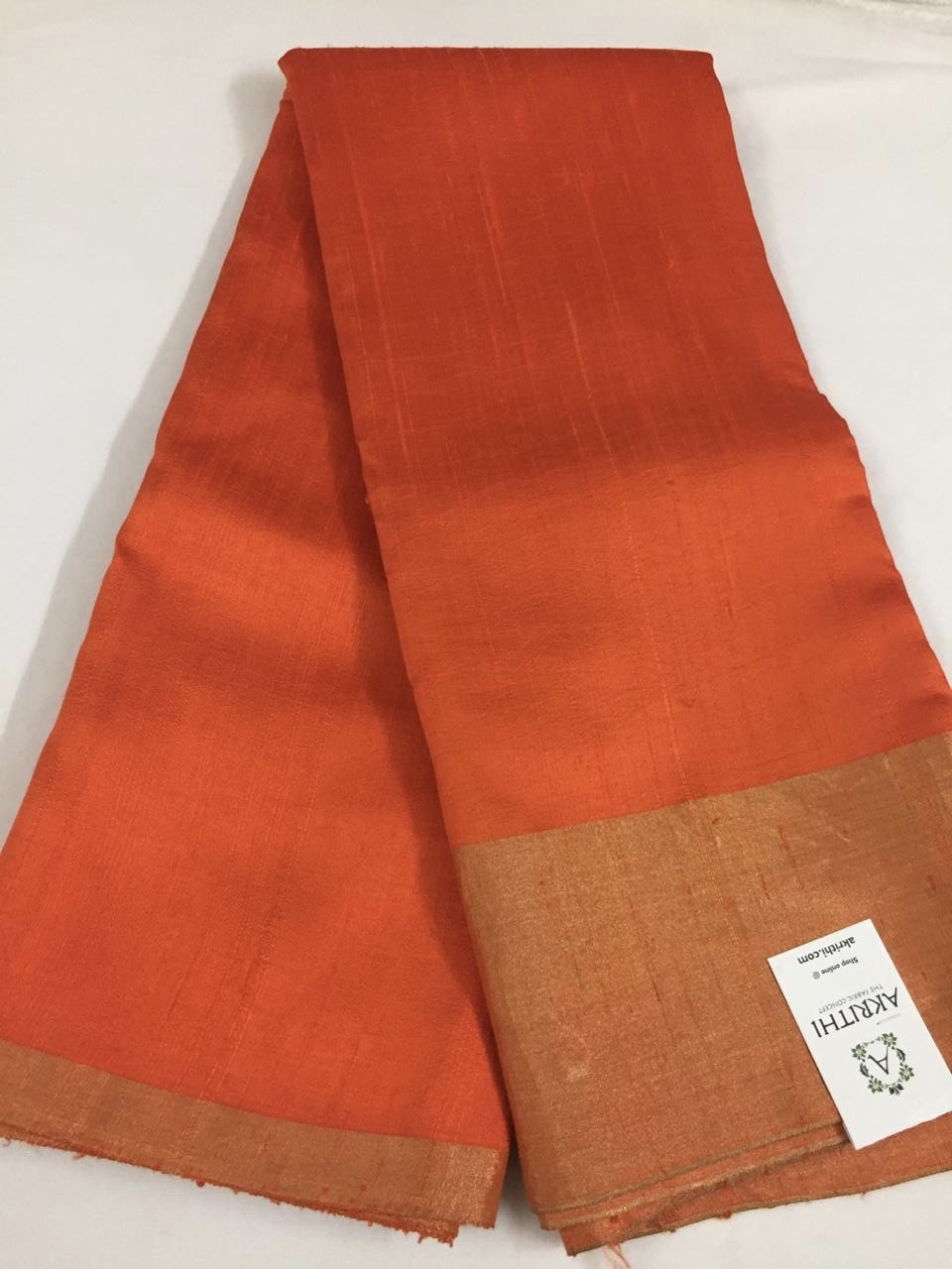 PURE RAW SILK WITH ZARI BORDER FABRIC