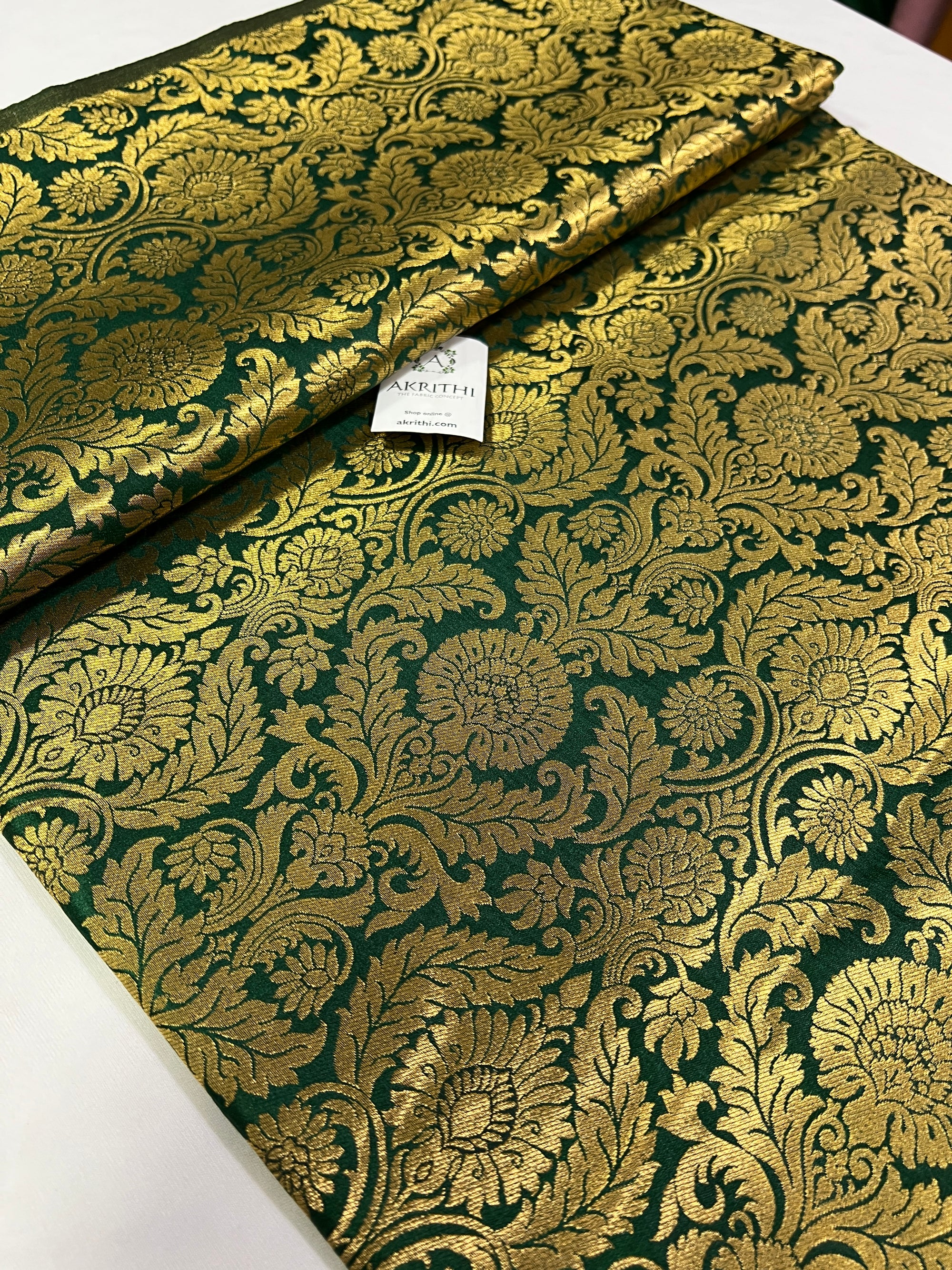 Handloom Banarasi brocade fabric