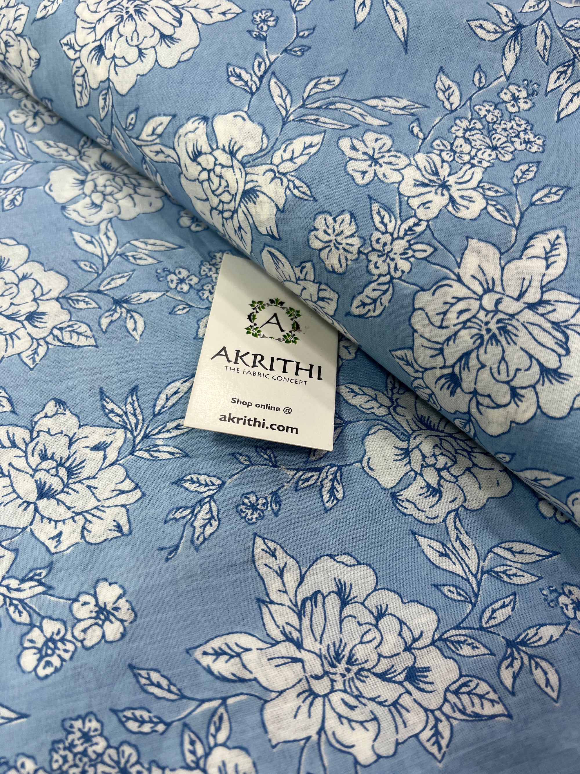 Printed pure cotton fabric