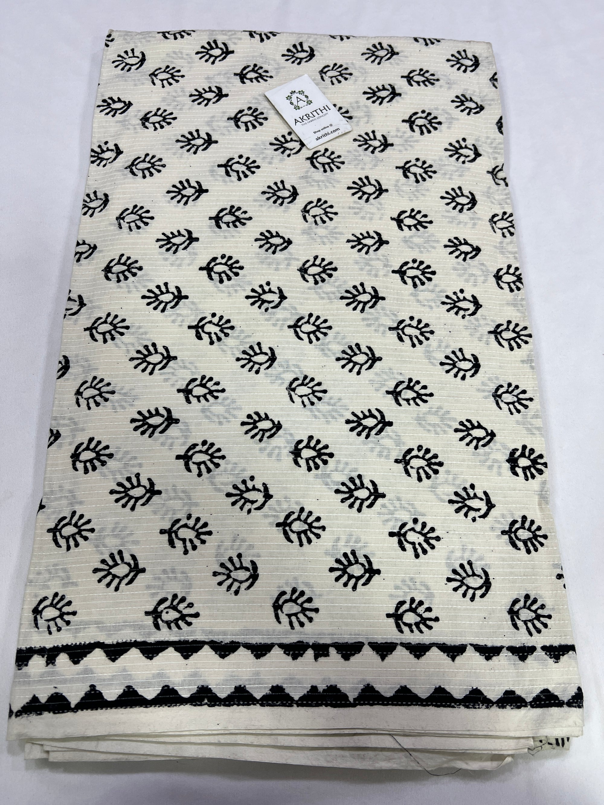 Kantha pure cotton fabric