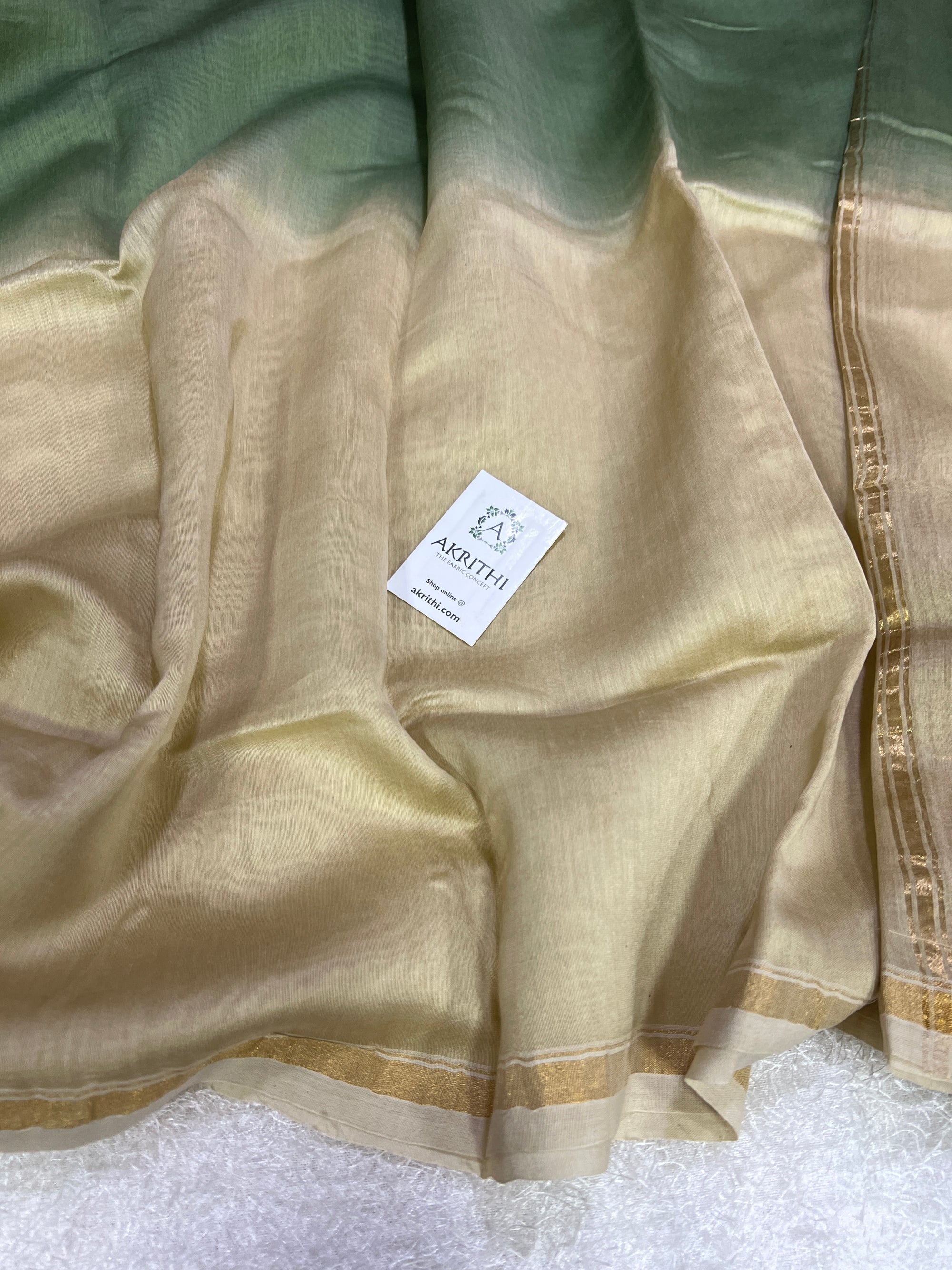 Chanderi shaded fabric