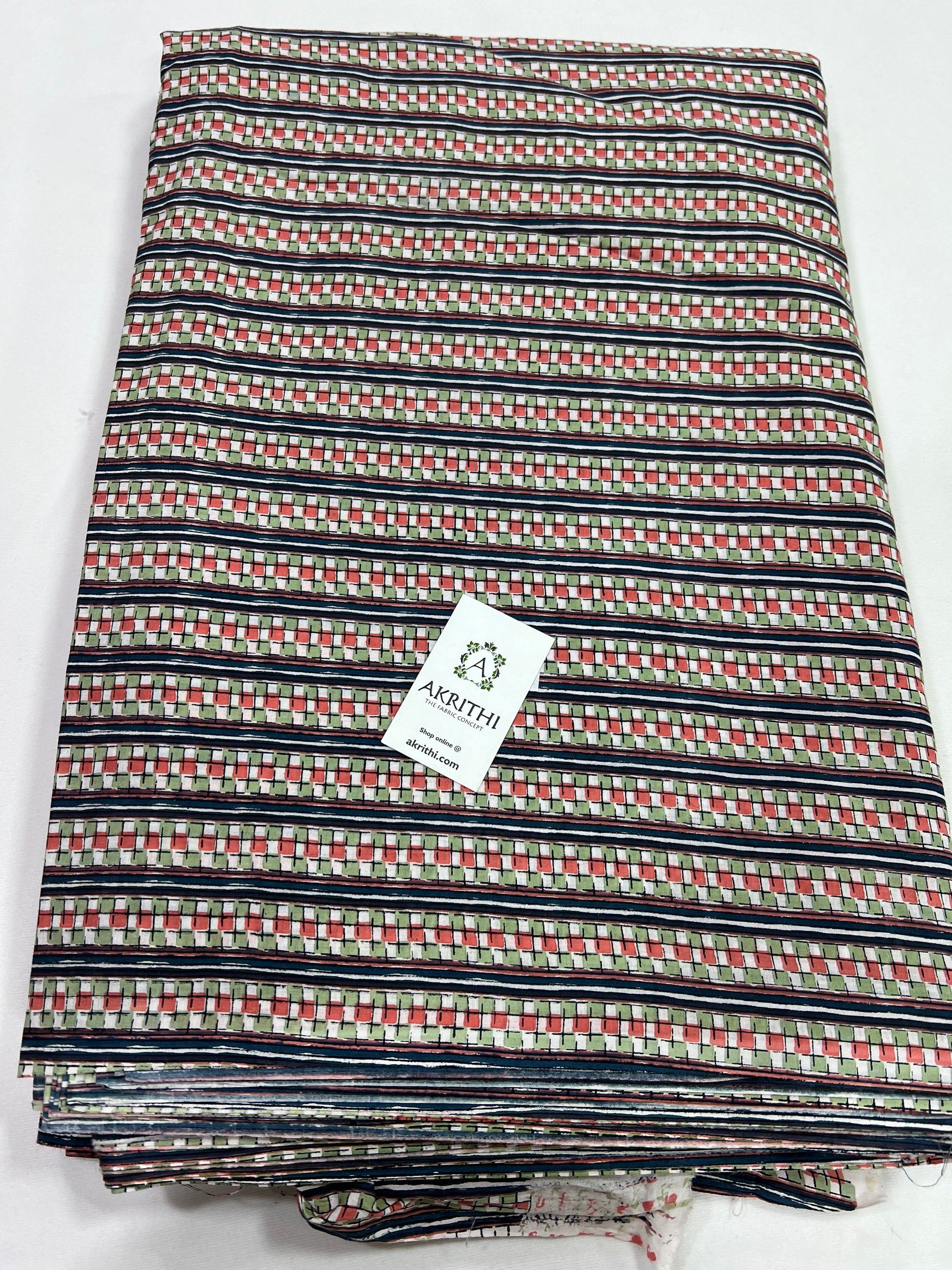 Printed pure cotton fabric