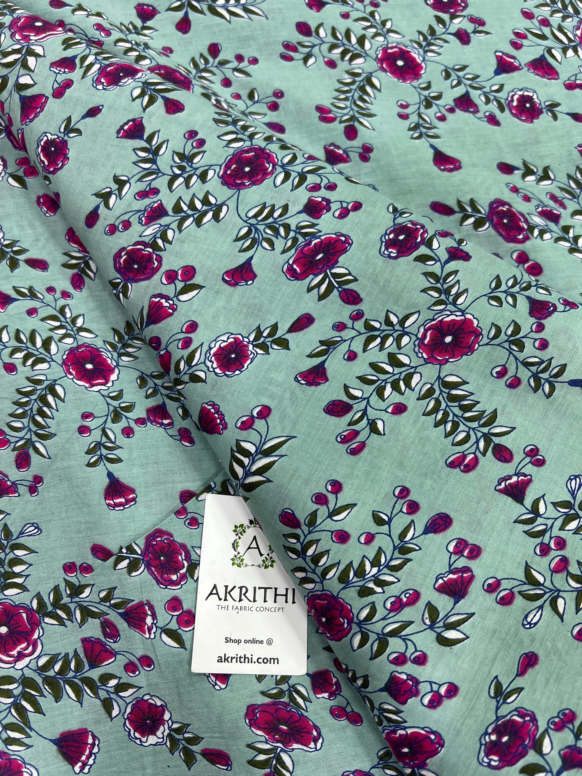 Printed pure cotton fabric