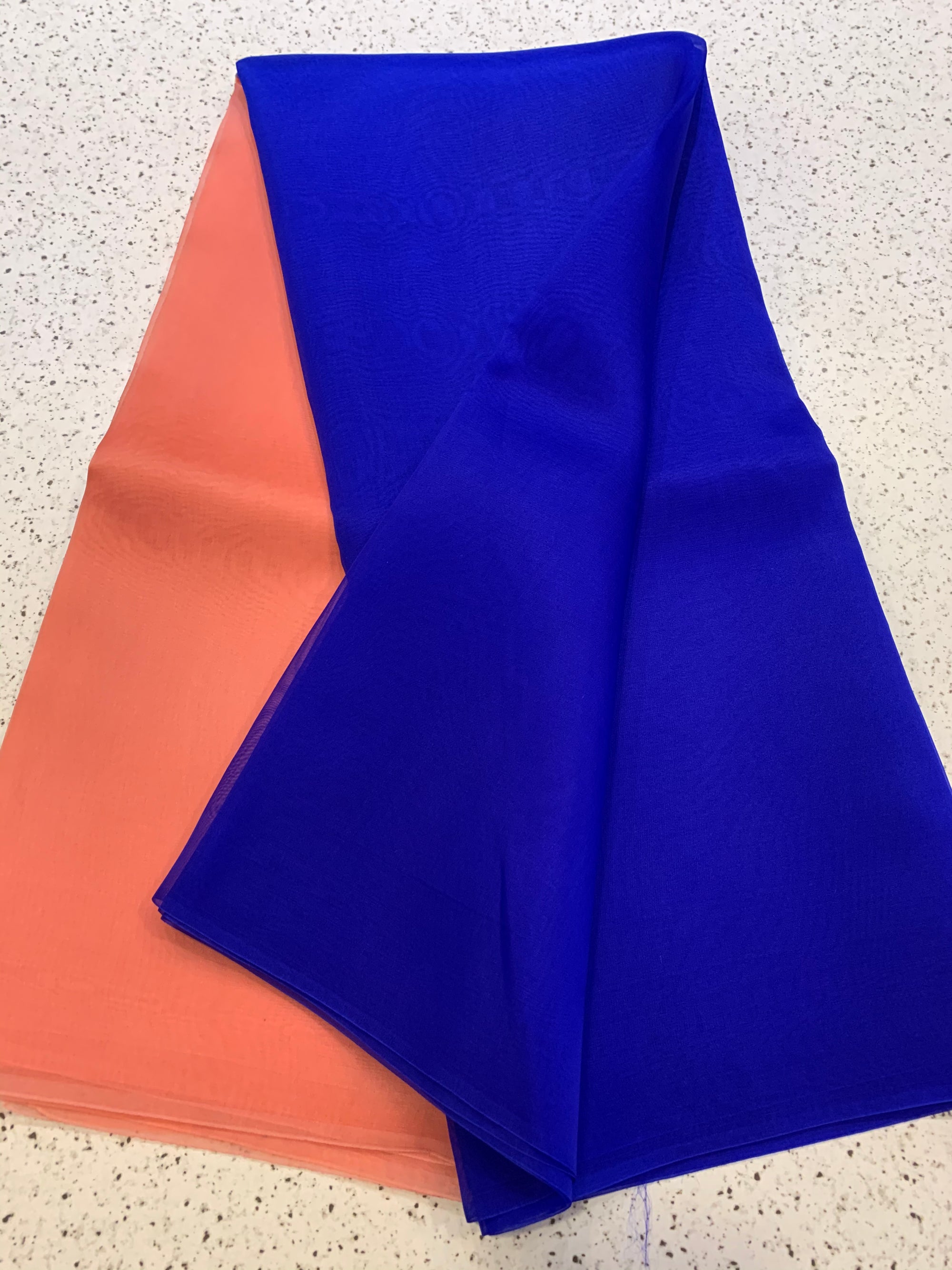 PURE SILK ORGANZA DOUBLE SHADED SAREE