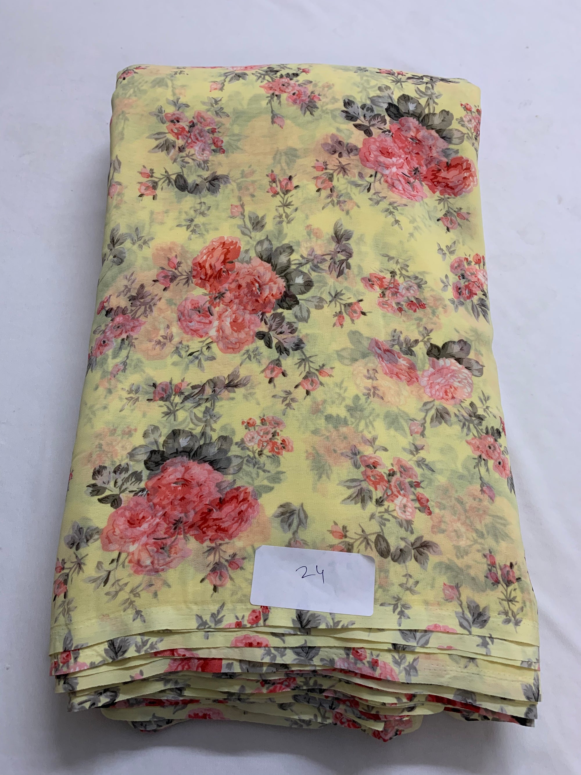 Digital floral Printed georgette fabric