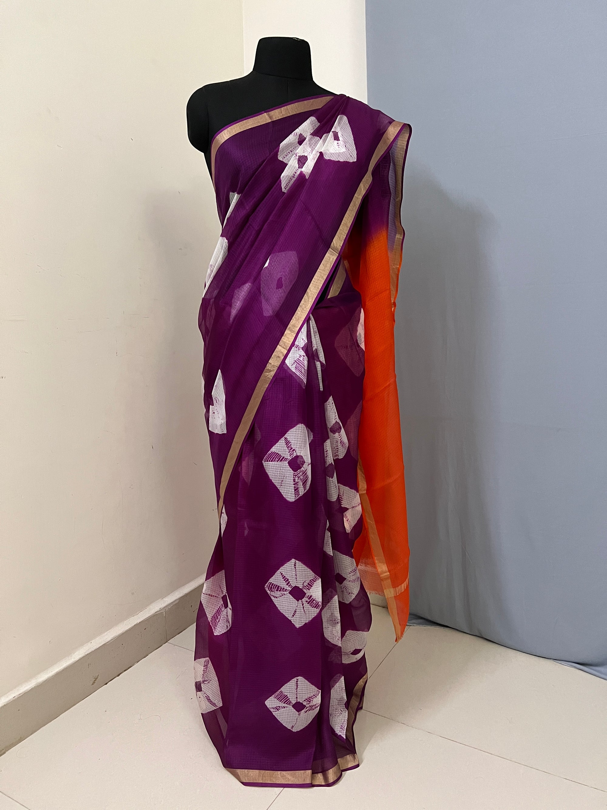 Bandhani pure kota silk saree