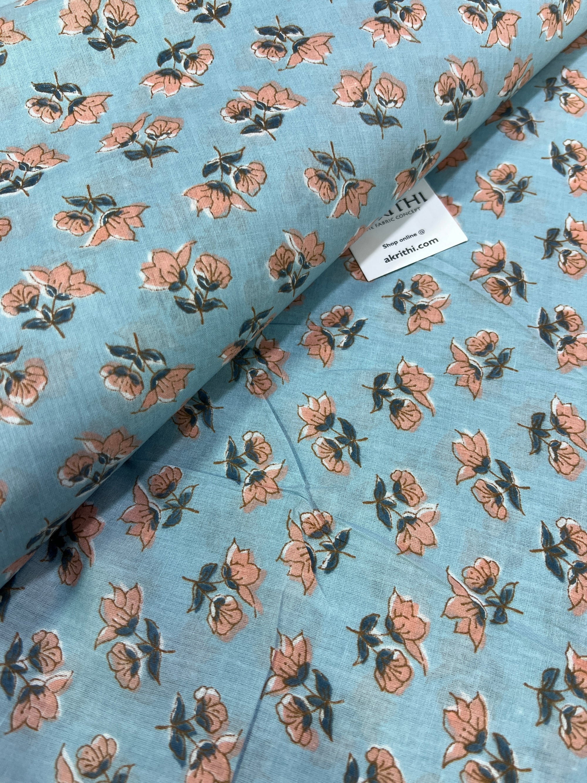Printed pure cotton fabric