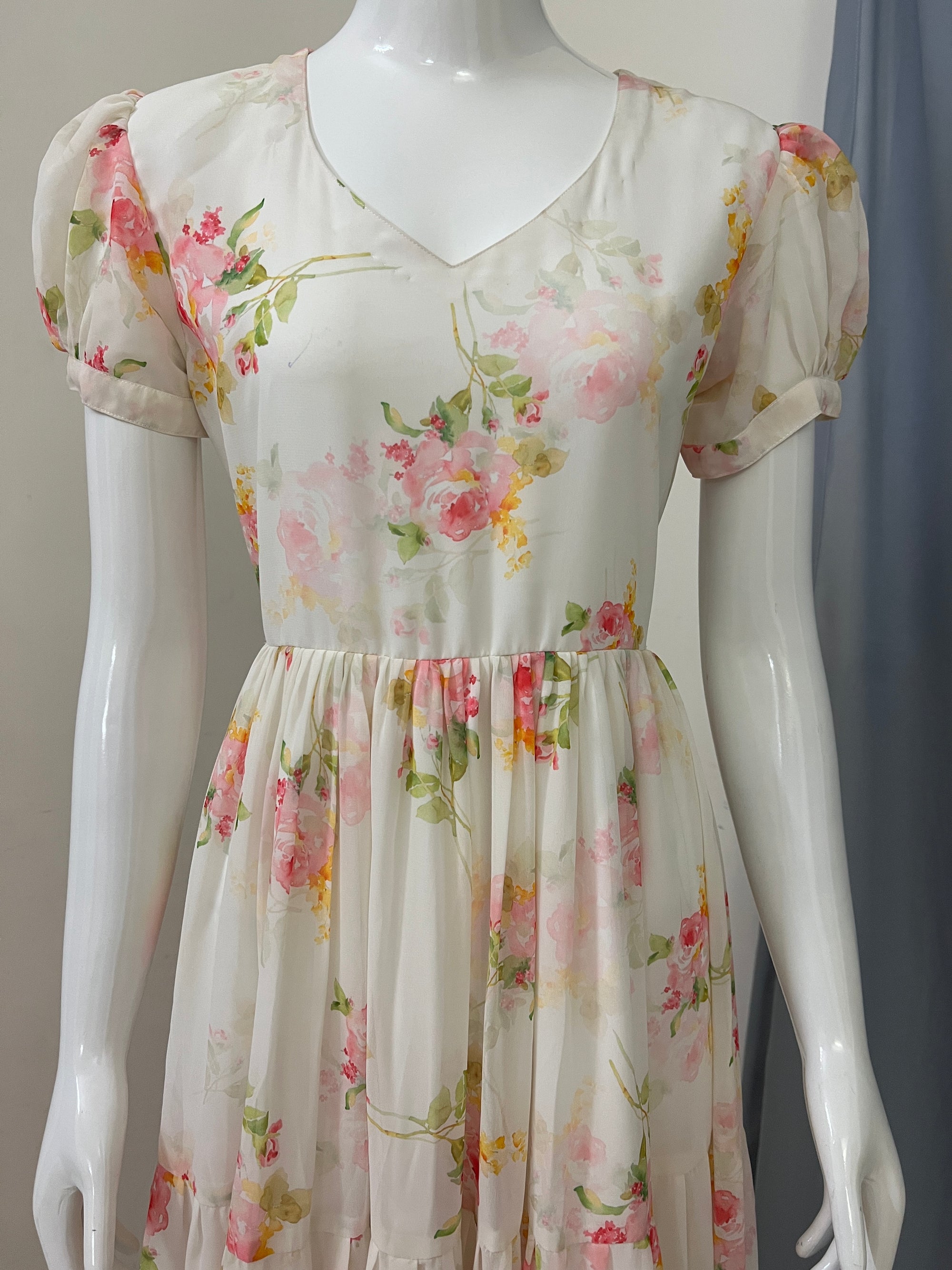 Floral georgette dress