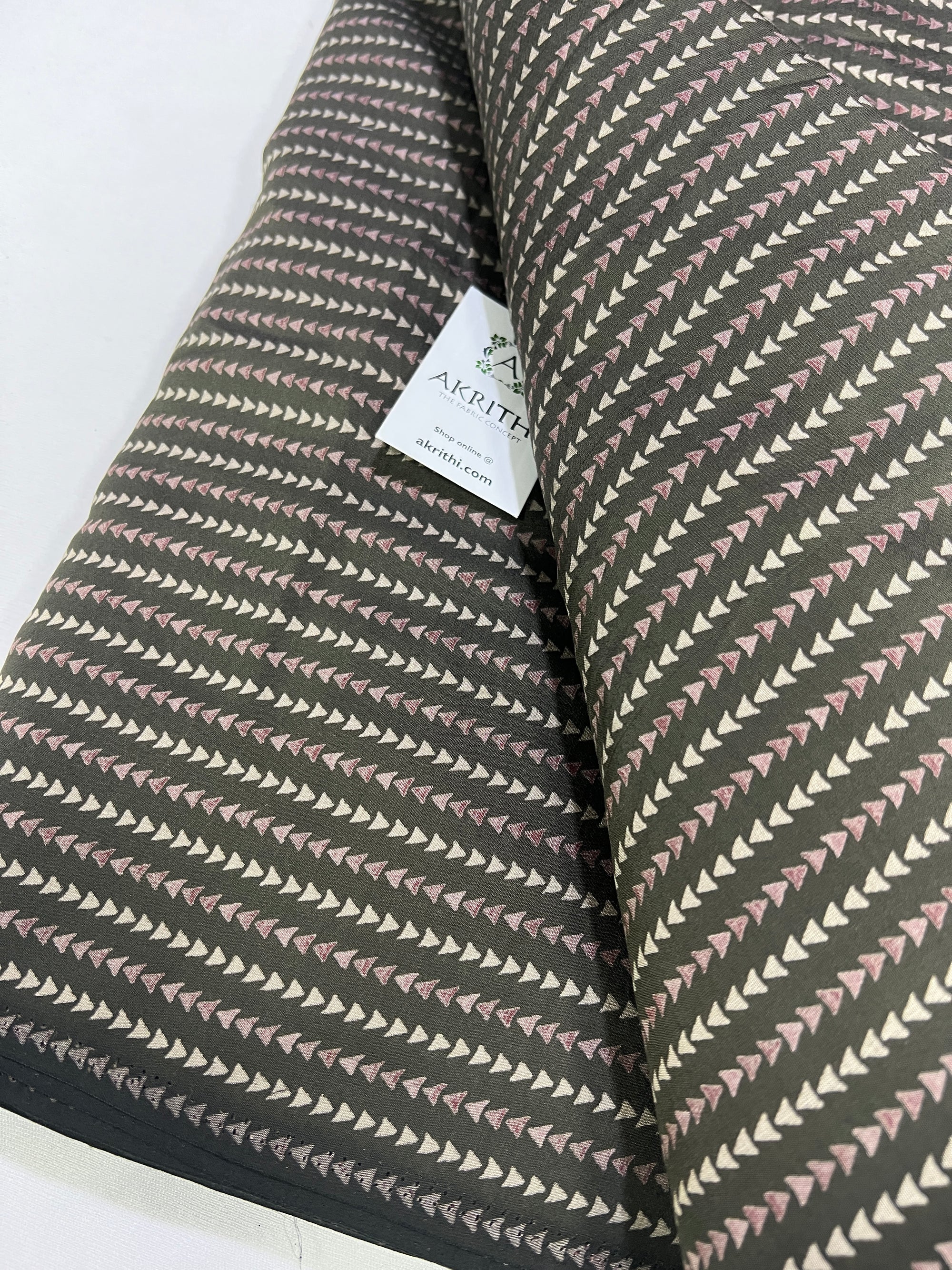 Digital printed silk fabric