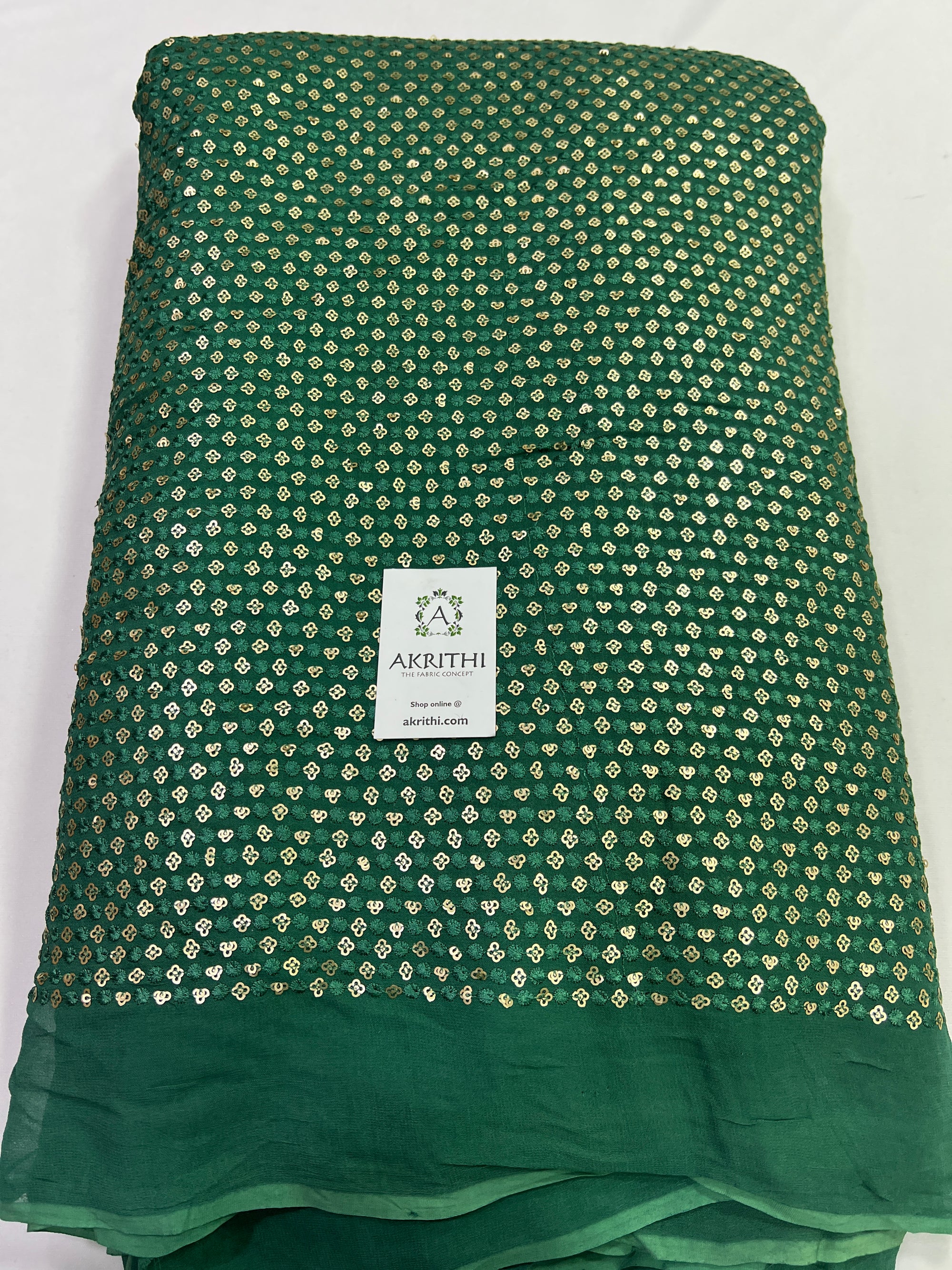 Embroidery on Georgette fabric